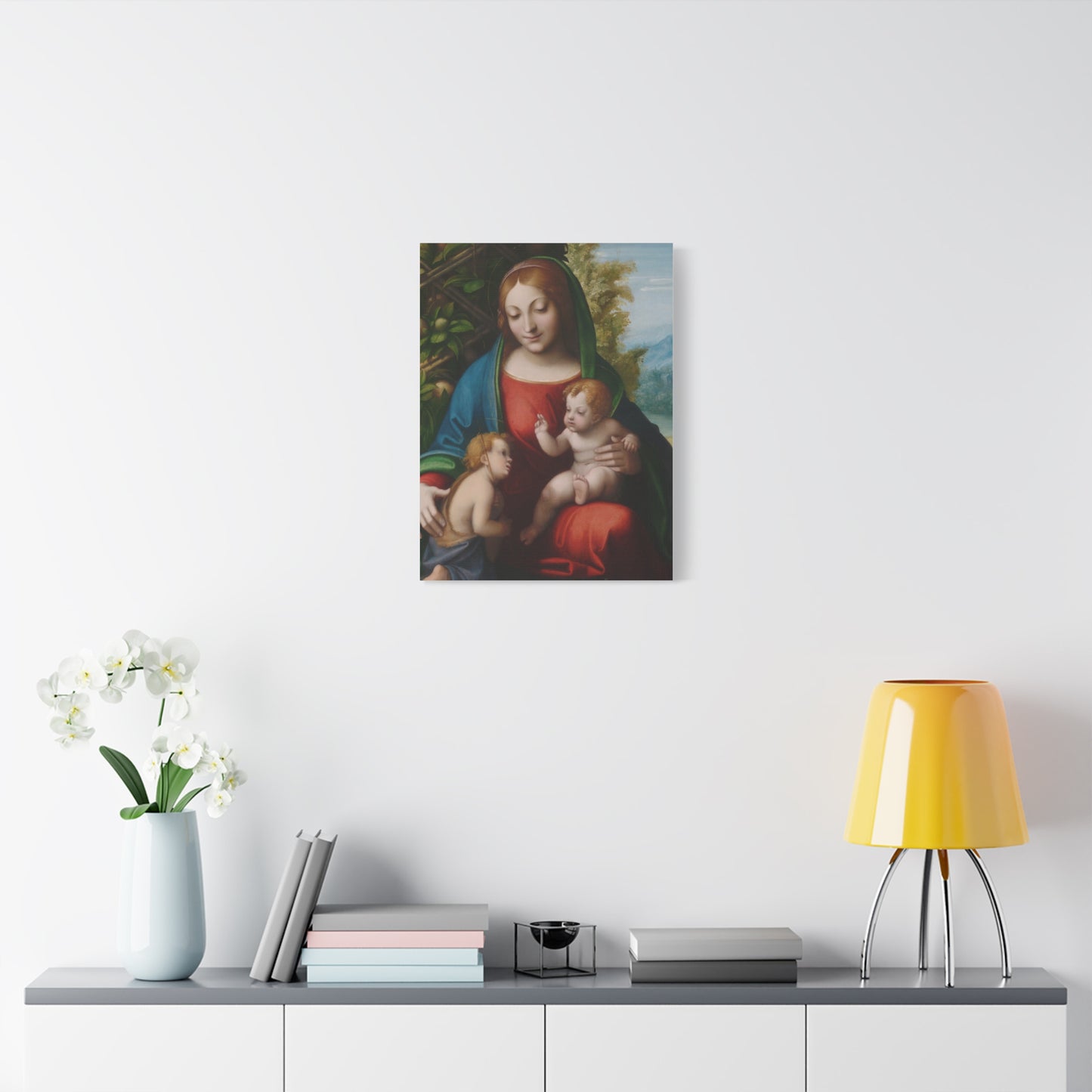 Virgin and Child with the Young Saint John the Baptist (c. 1515) by Correggio Canvas