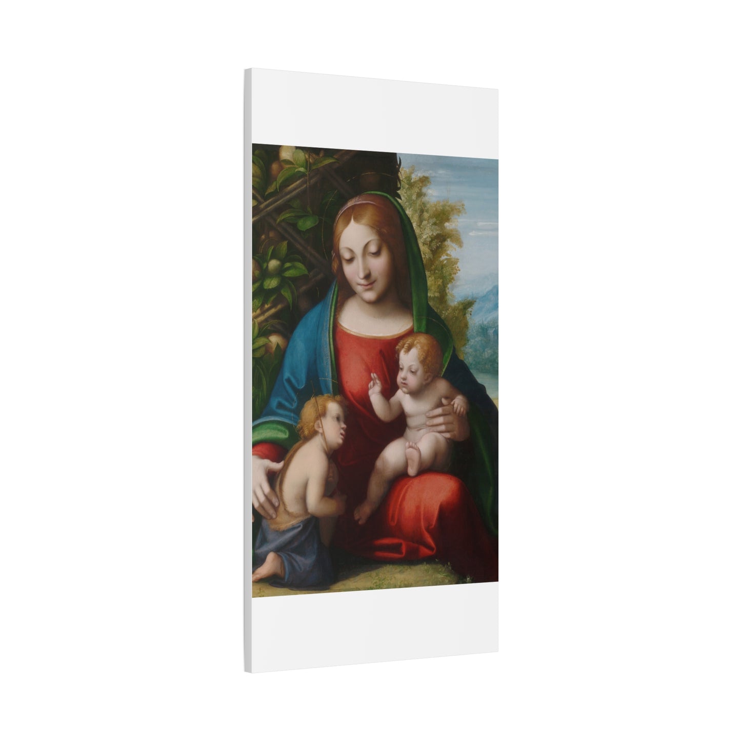 Virgin and Child with the Young Saint John the Baptist (c. 1515) by Correggio Canvas