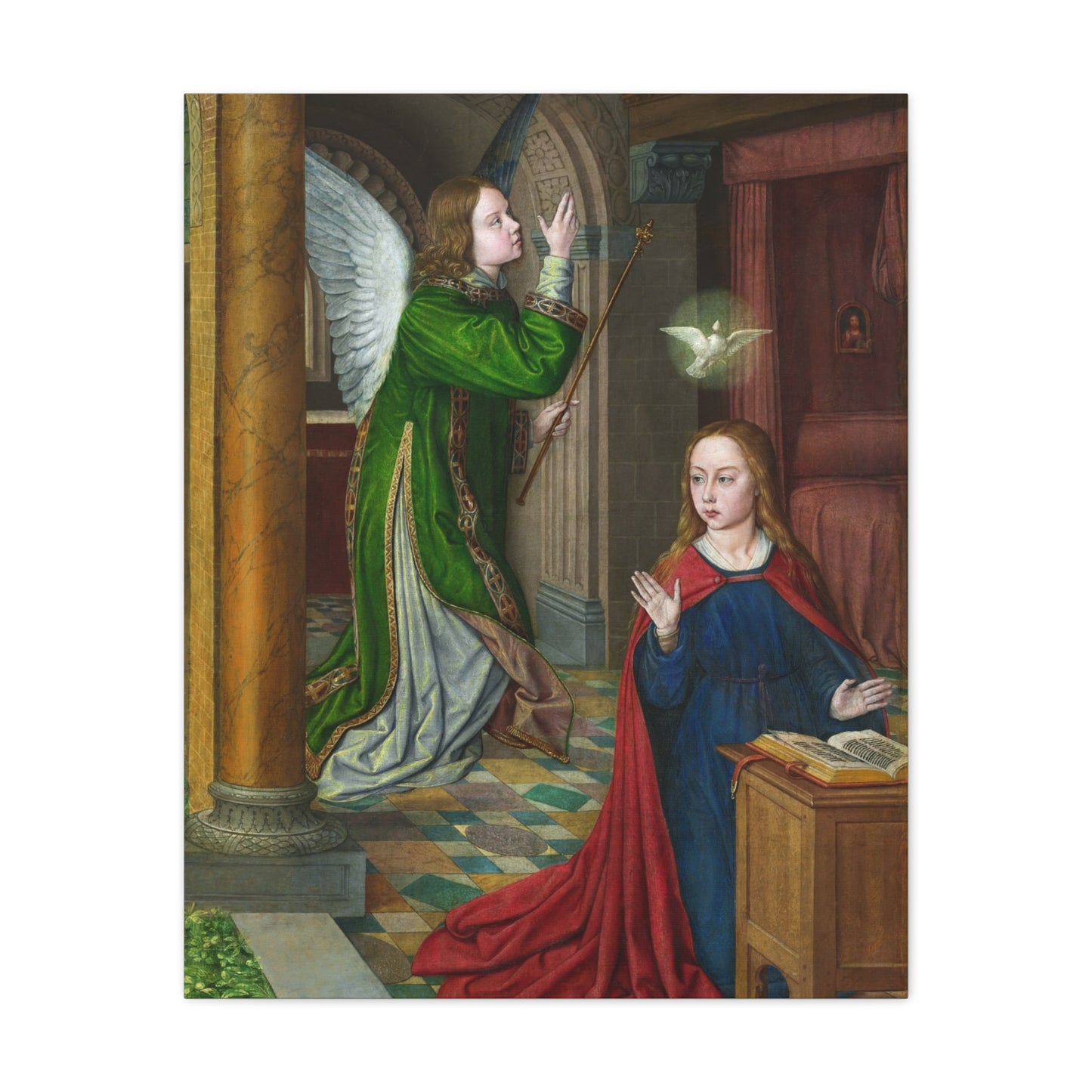 The Annunciation (1490–95) by Jean Hey Canvas