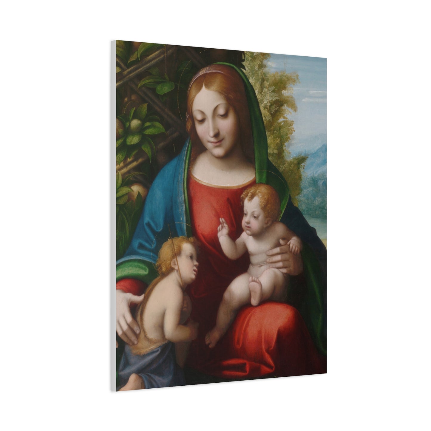 Virgin and Child with the Young Saint John the Baptist (c. 1515) by Correggio Canvas