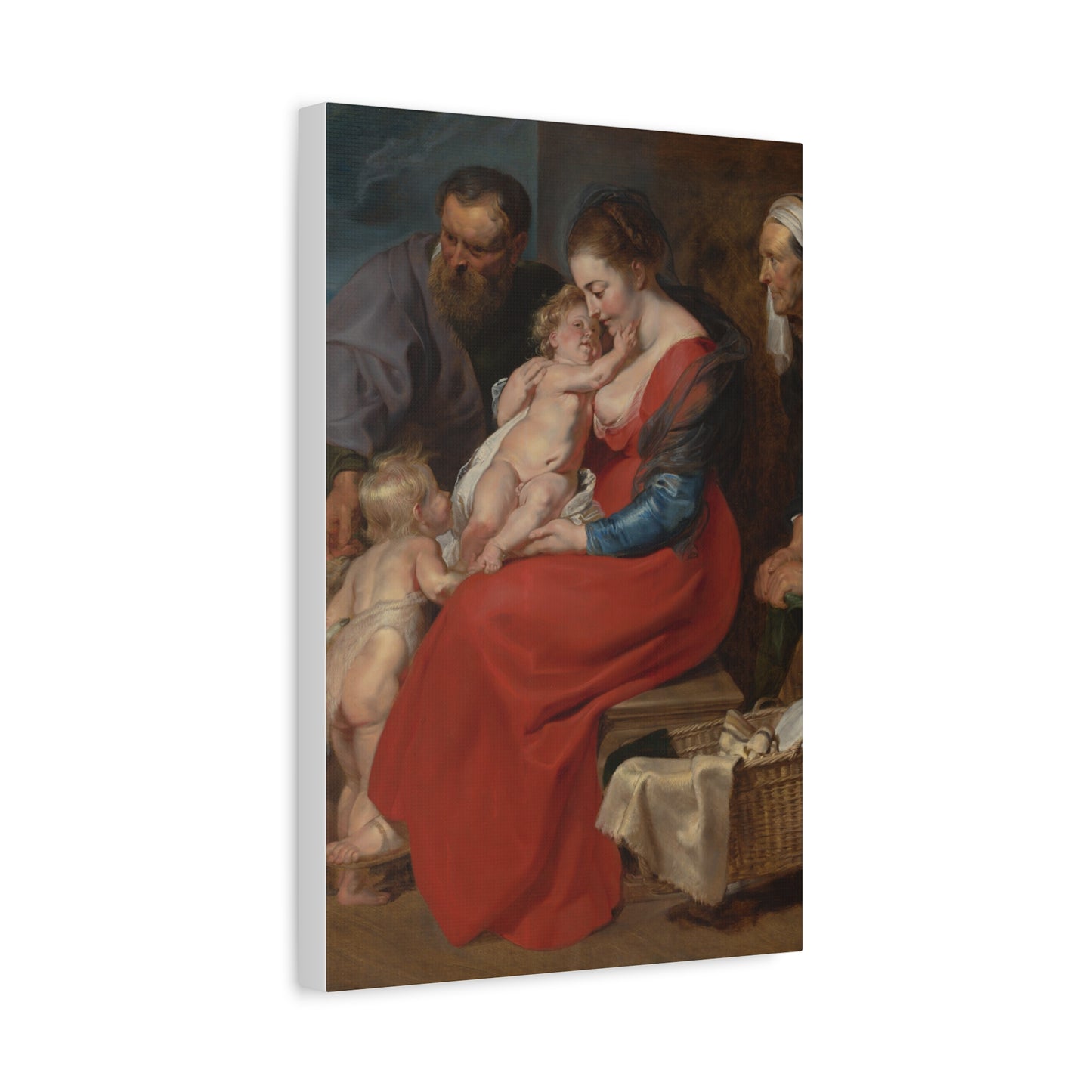 The Holy Family with Saints Elizabeth and John the Baptist (c. 1615) by Peter Paul Rubens Canvas