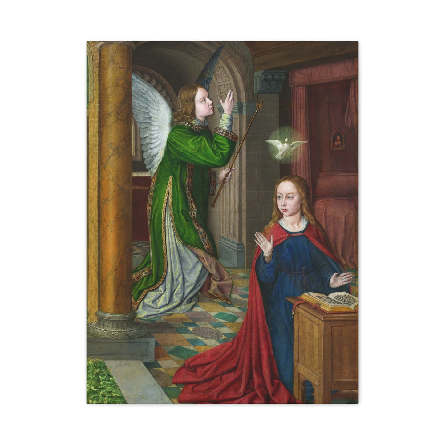 The Annunciation (1490–95) by Jean Hey Canvas