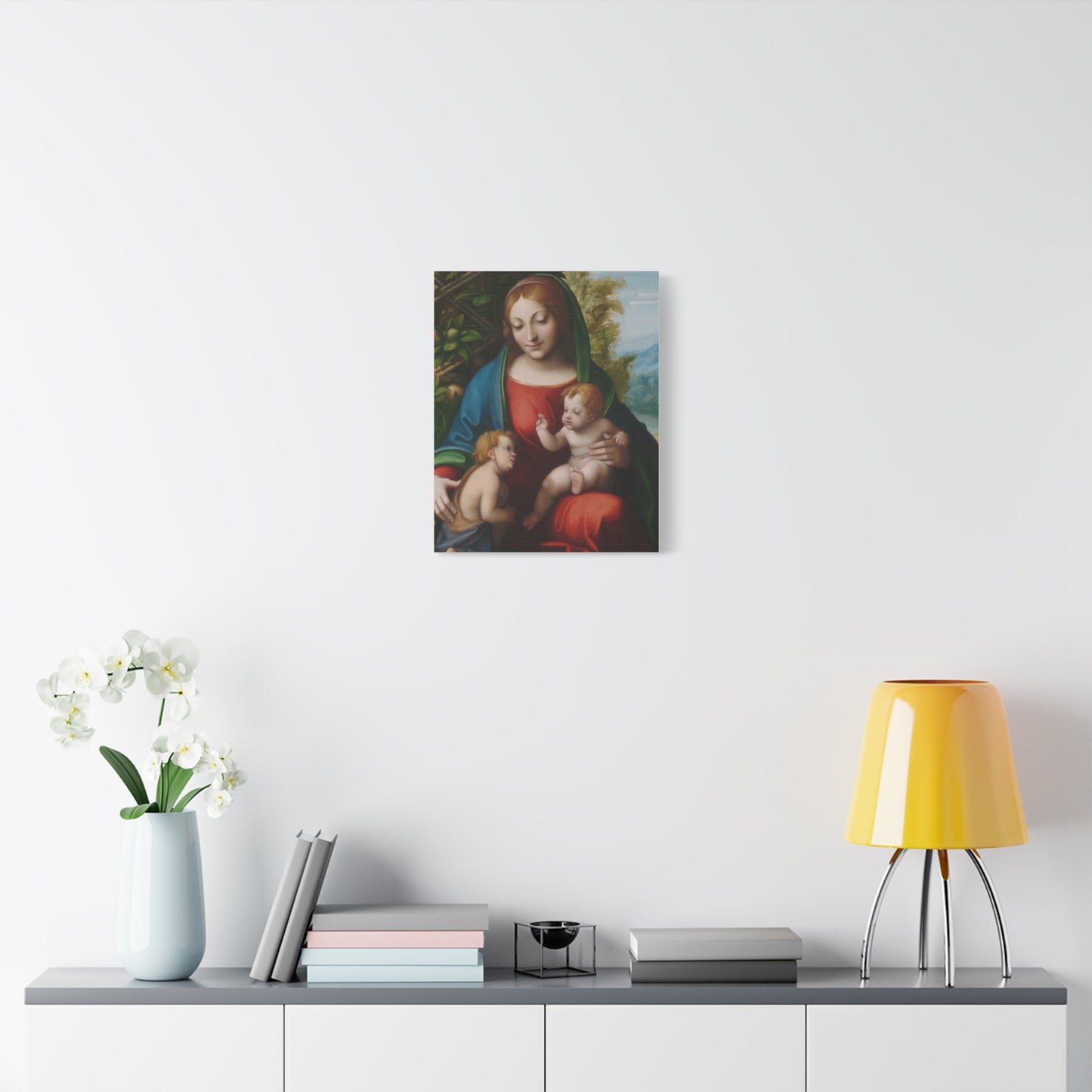 Virgin and Child with the Young Saint John the Baptist (c. 1515) by Correggio Canvas