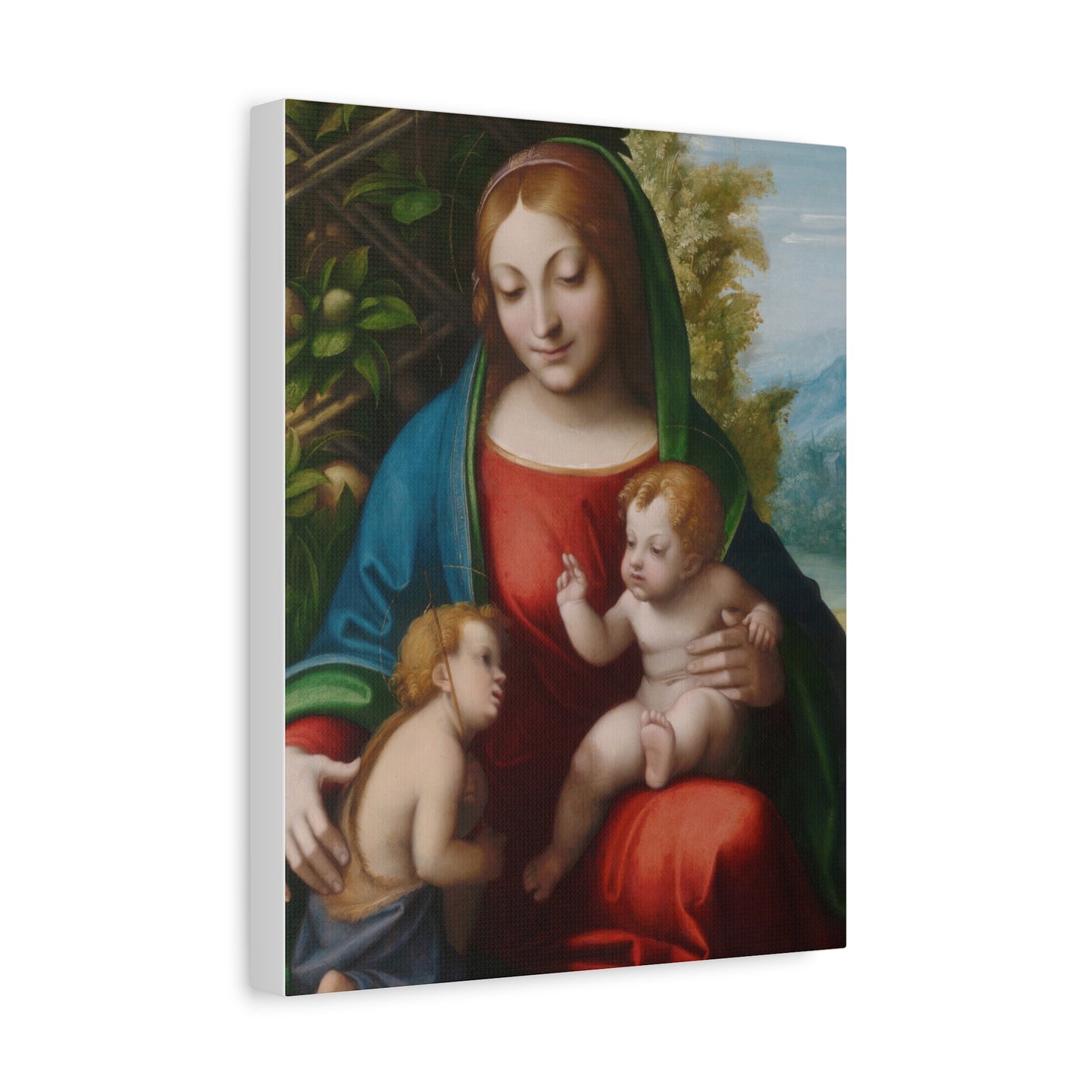 Virgin and Child with the Young Saint John the Baptist (c. 1515) by Correggio Canvas
