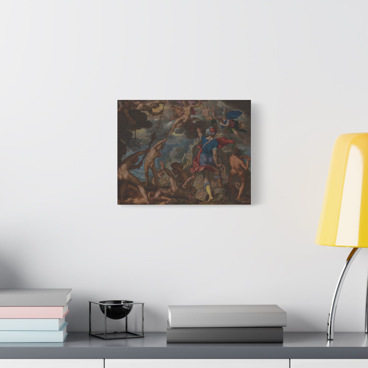The Battle between the Gods and the Giants (c. 1608) by Joachim Antonisz. Wtewael Canvas