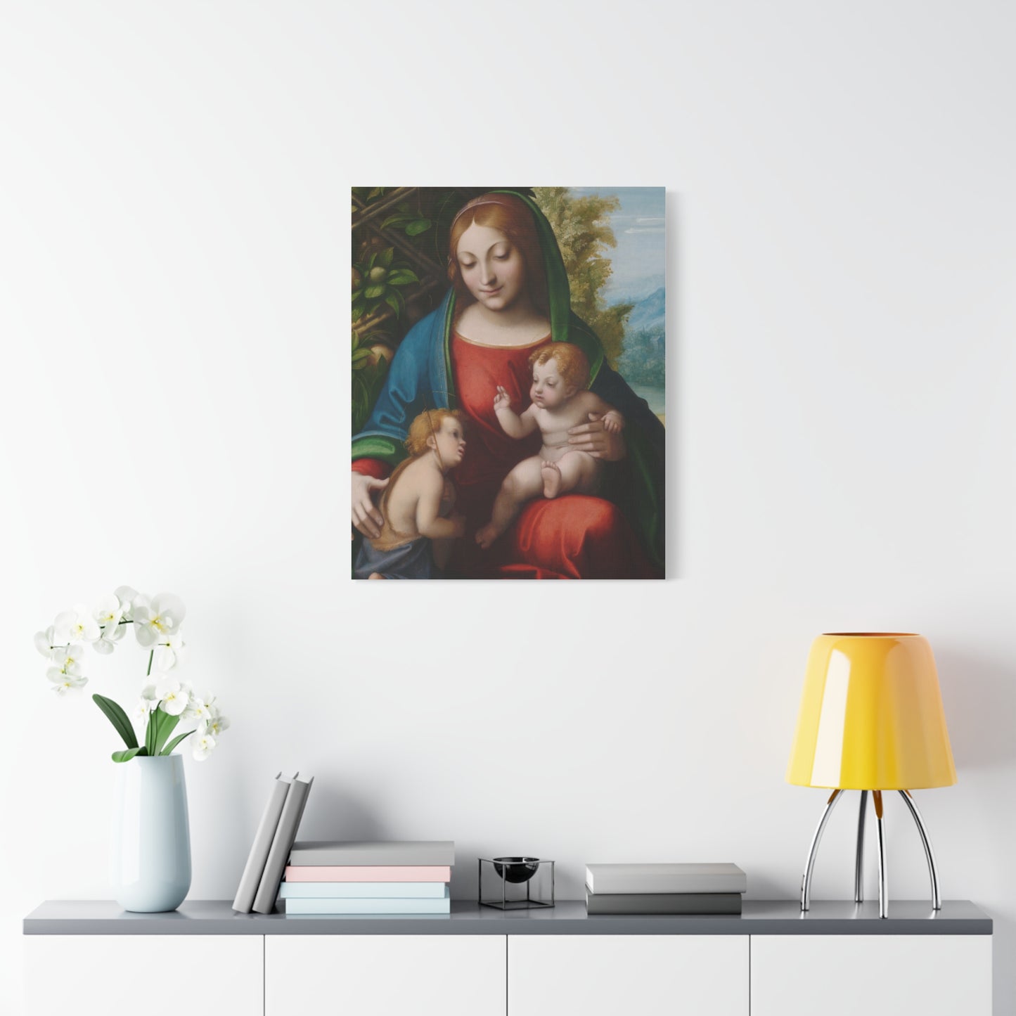Virgin and Child with the Young Saint John the Baptist (c. 1515) by Correggio Canvas