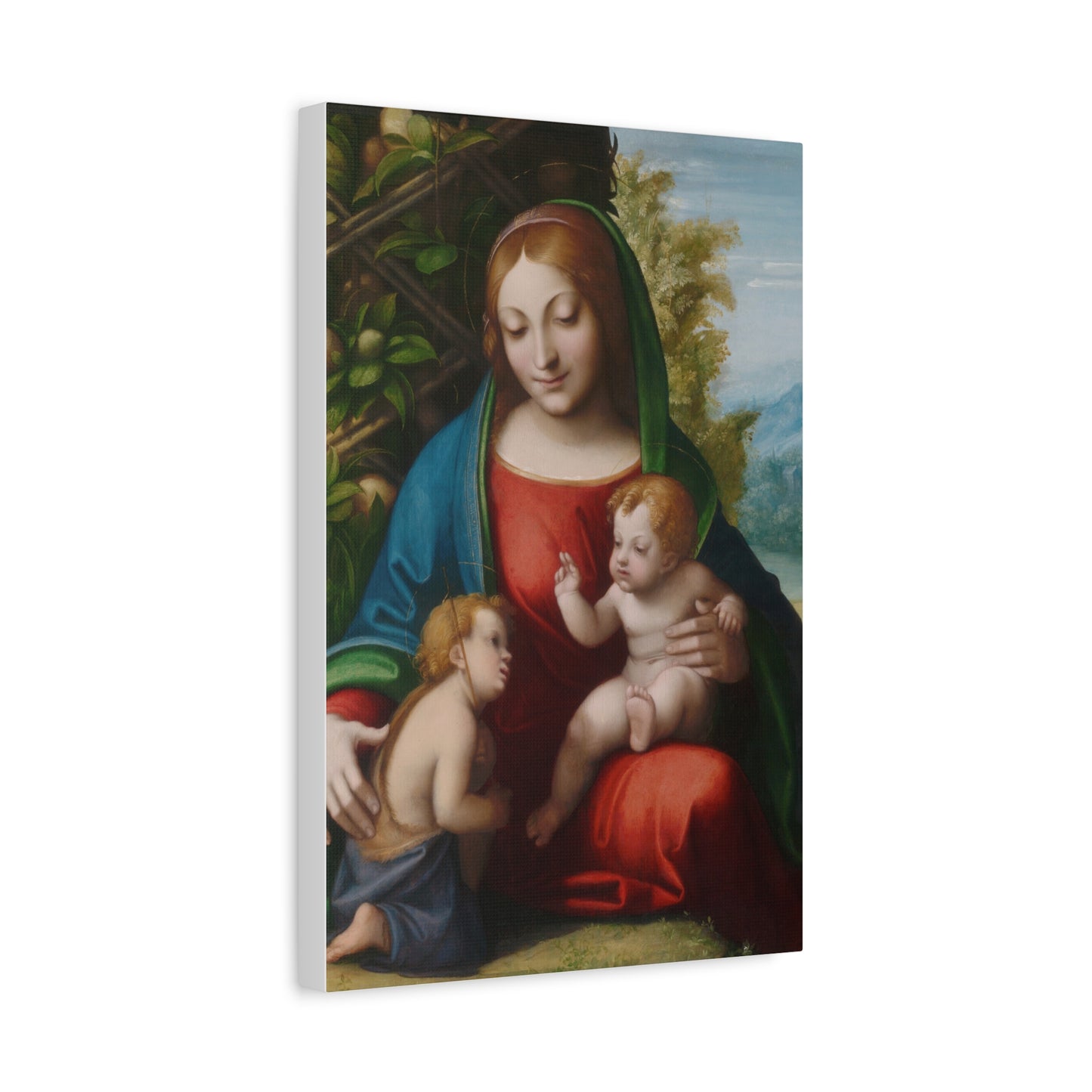 Virgin and Child with the Young Saint John the Baptist (c. 1515) by Correggio Canvas