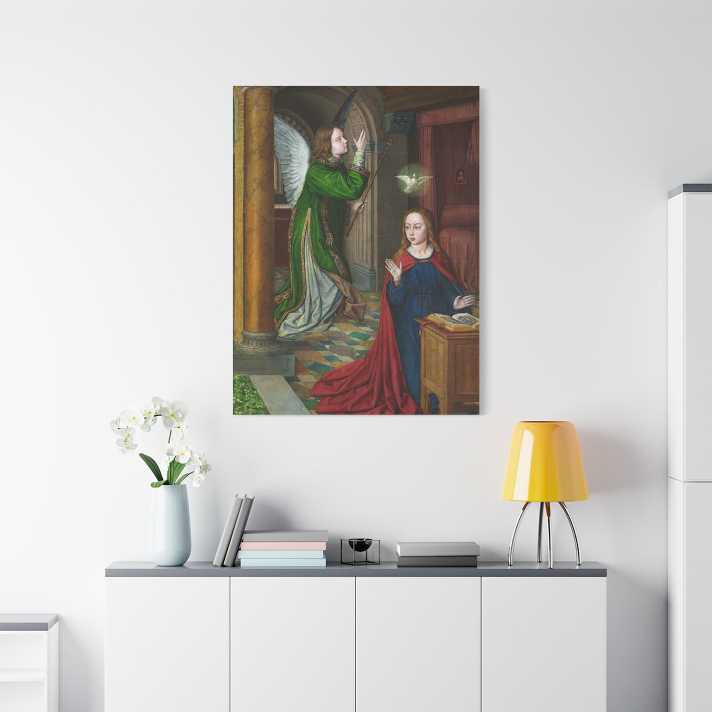 The Annunciation (1490–95) by Jean Hey Canvas