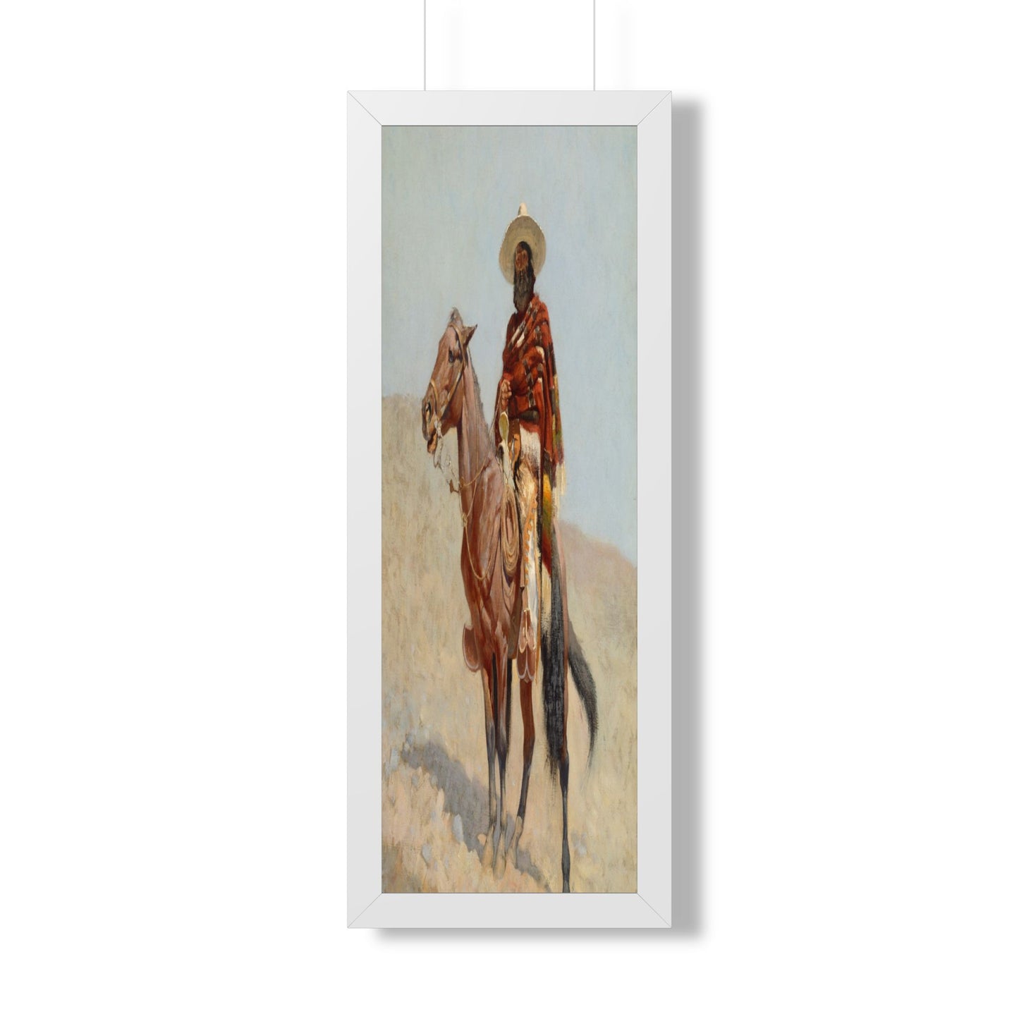 Framed Poster of A Mexican Vaquero (1890) by Frederic Remington