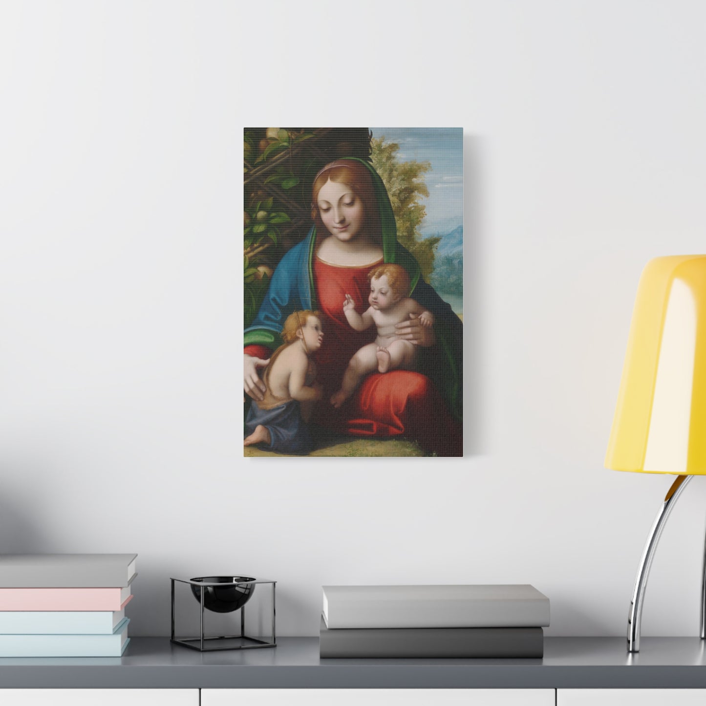 Virgin and Child with the Young Saint John the Baptist (c. 1515) by Correggio Canvas