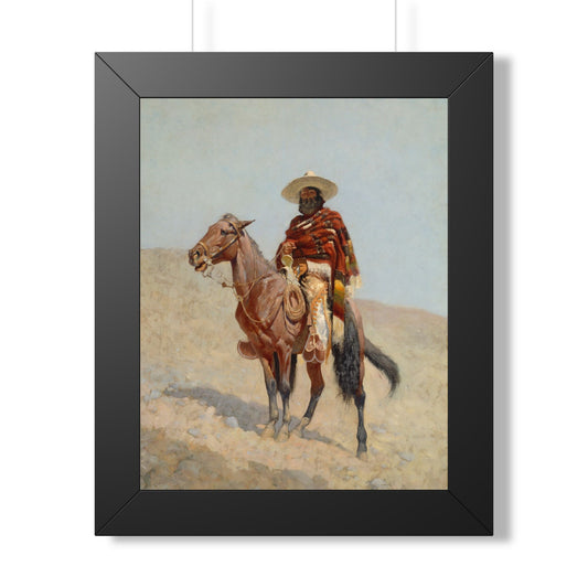 Framed Poster of A Mexican Vaquero (1890) by Frederic Remington