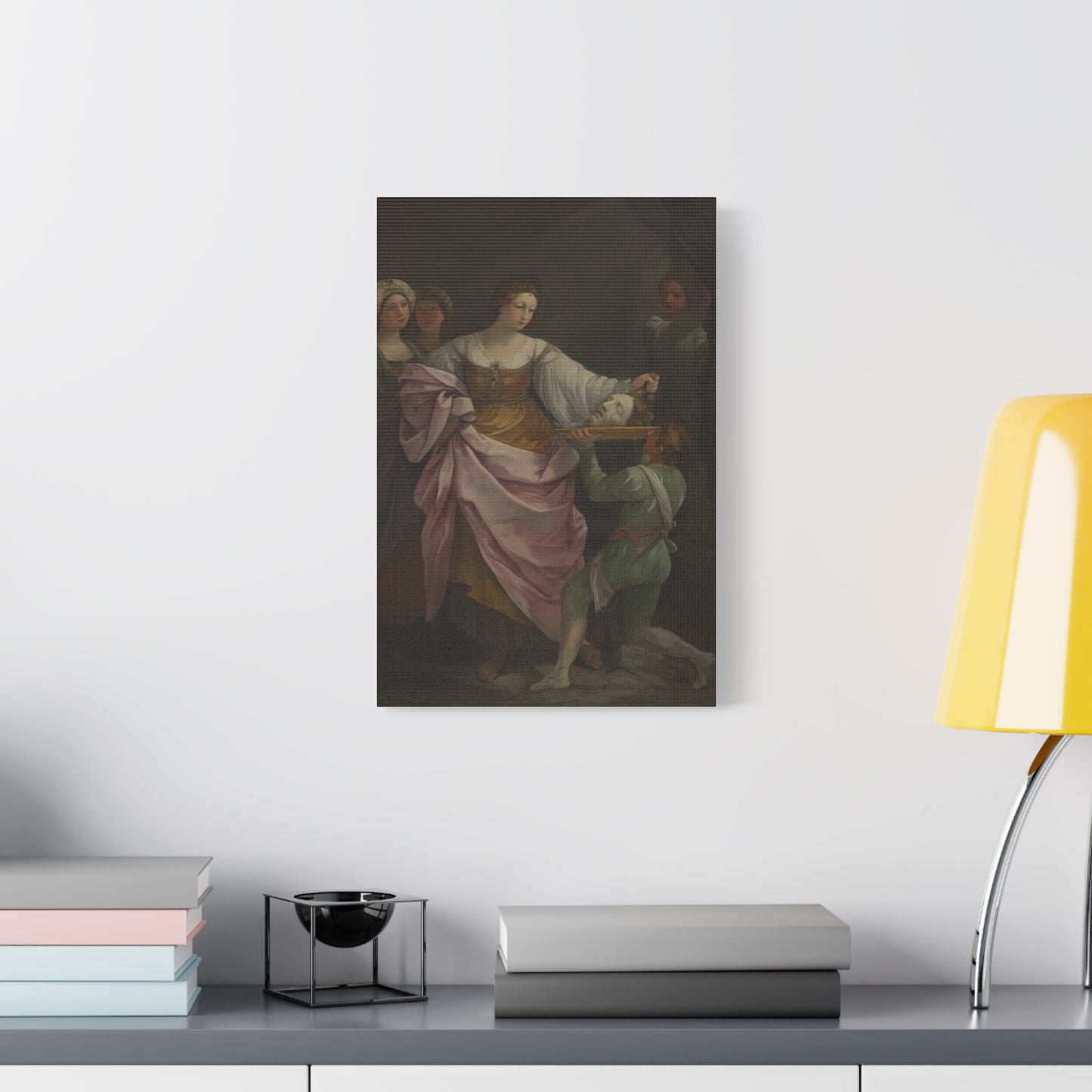 Classical Portrait Canvas Print — Romantic 17th-Century Figure Painting on Matte Stretched Canvas