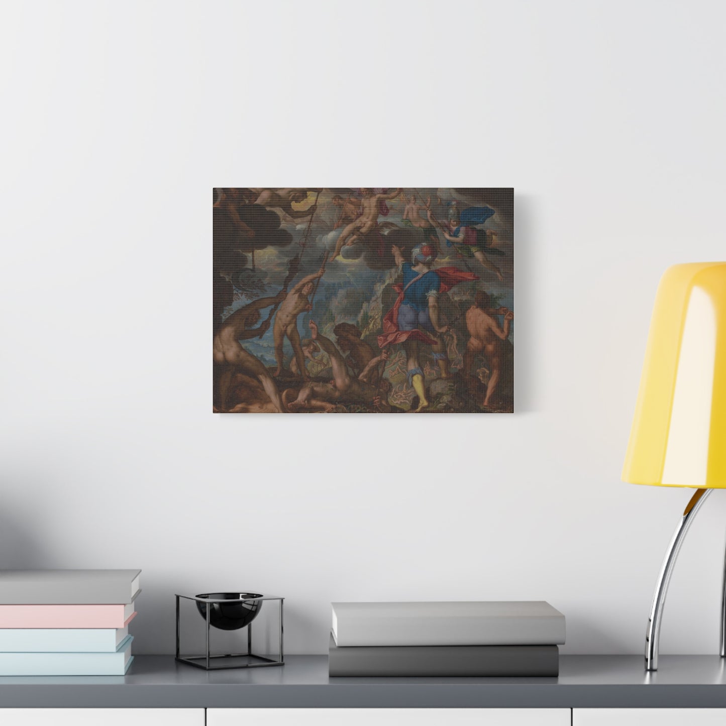 The Battle between the Gods and the Giants (c. 1608) by Joachim Antonisz. Wtewael Canvas