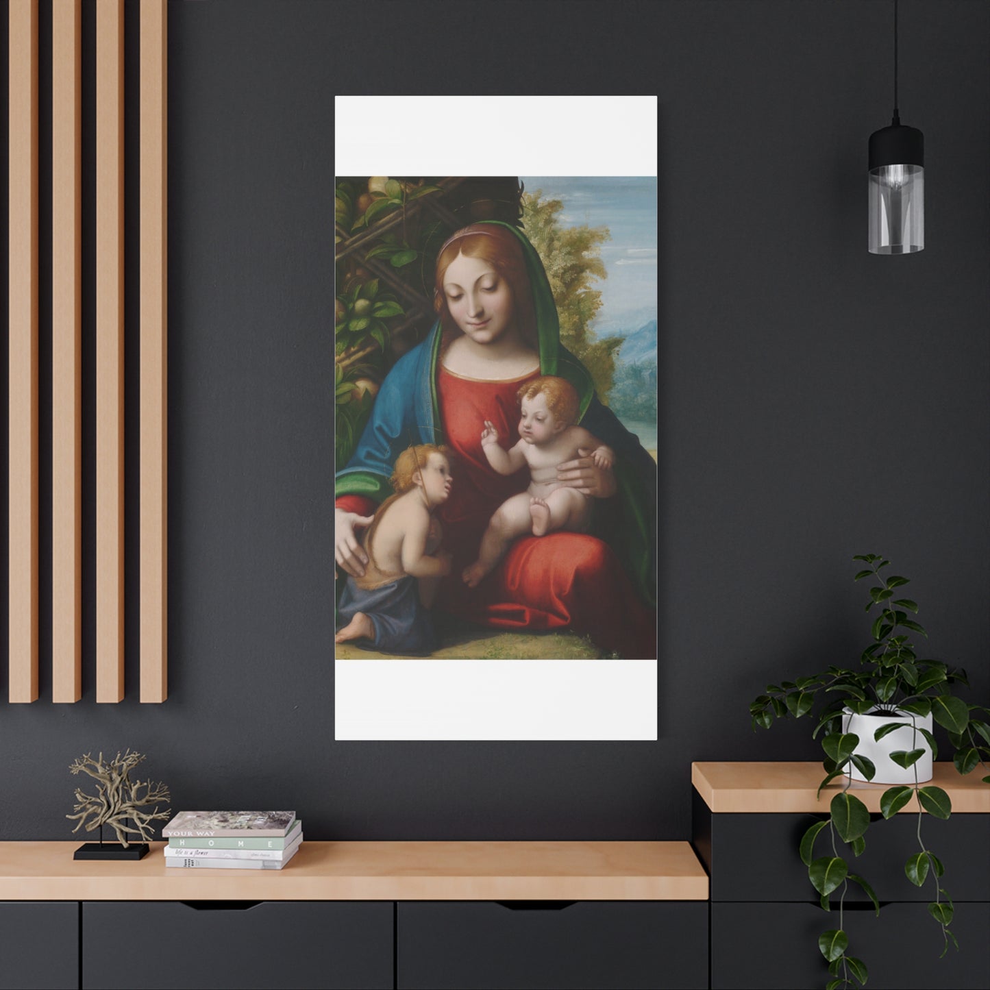 Virgin and Child with the Young Saint John the Baptist (c. 1515) by Correggio Canvas
