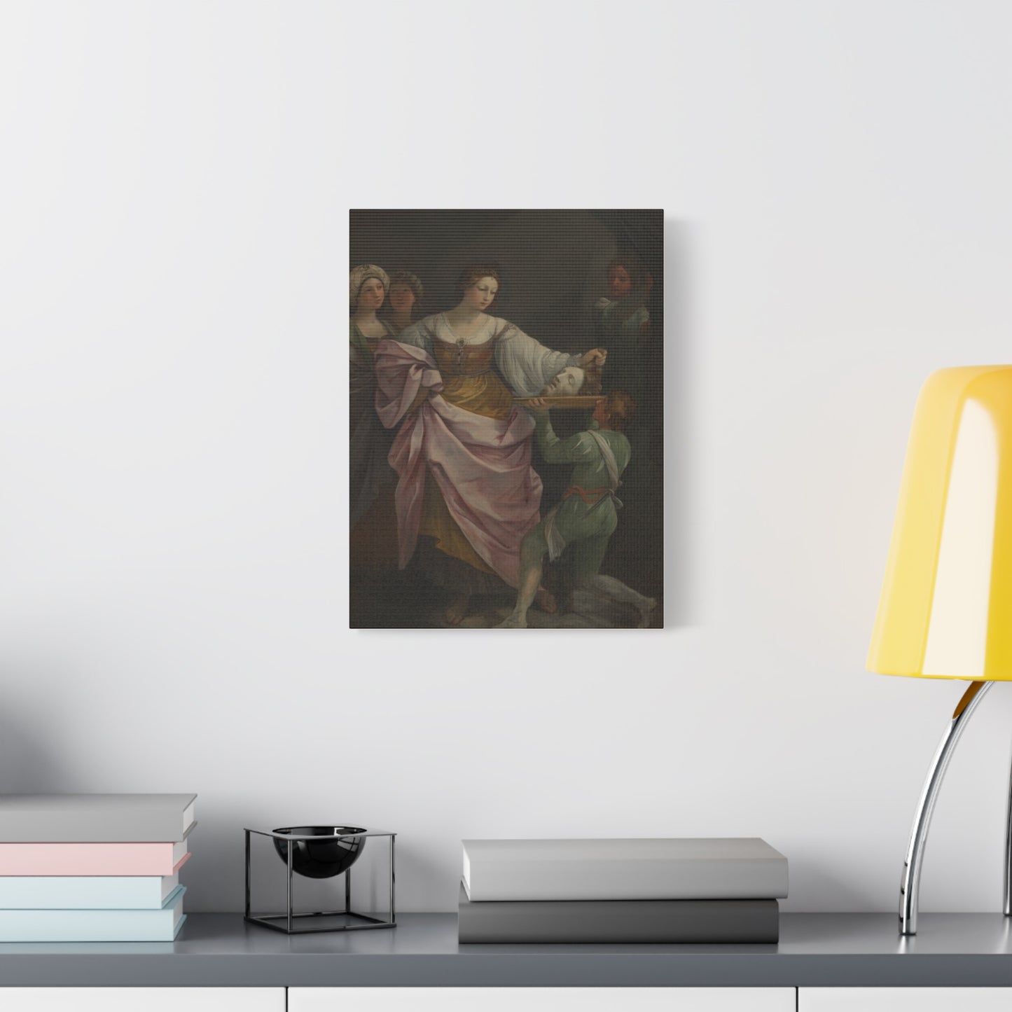 Classical Portrait Canvas Print — Romantic 17th-Century Figure Painting on Matte Stretched Canvas