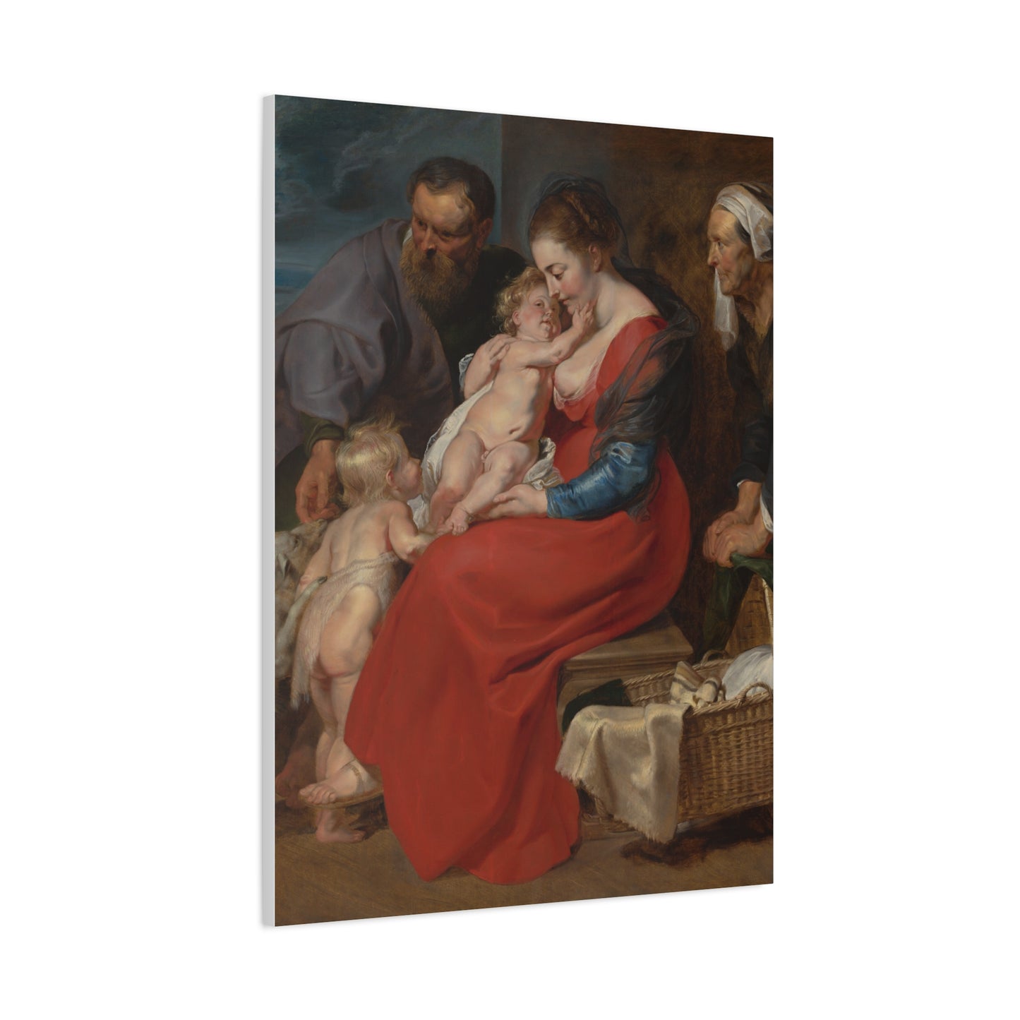 The Holy Family with Saints Elizabeth and John the Baptist (c. 1615) by Peter Paul Rubens Canvas