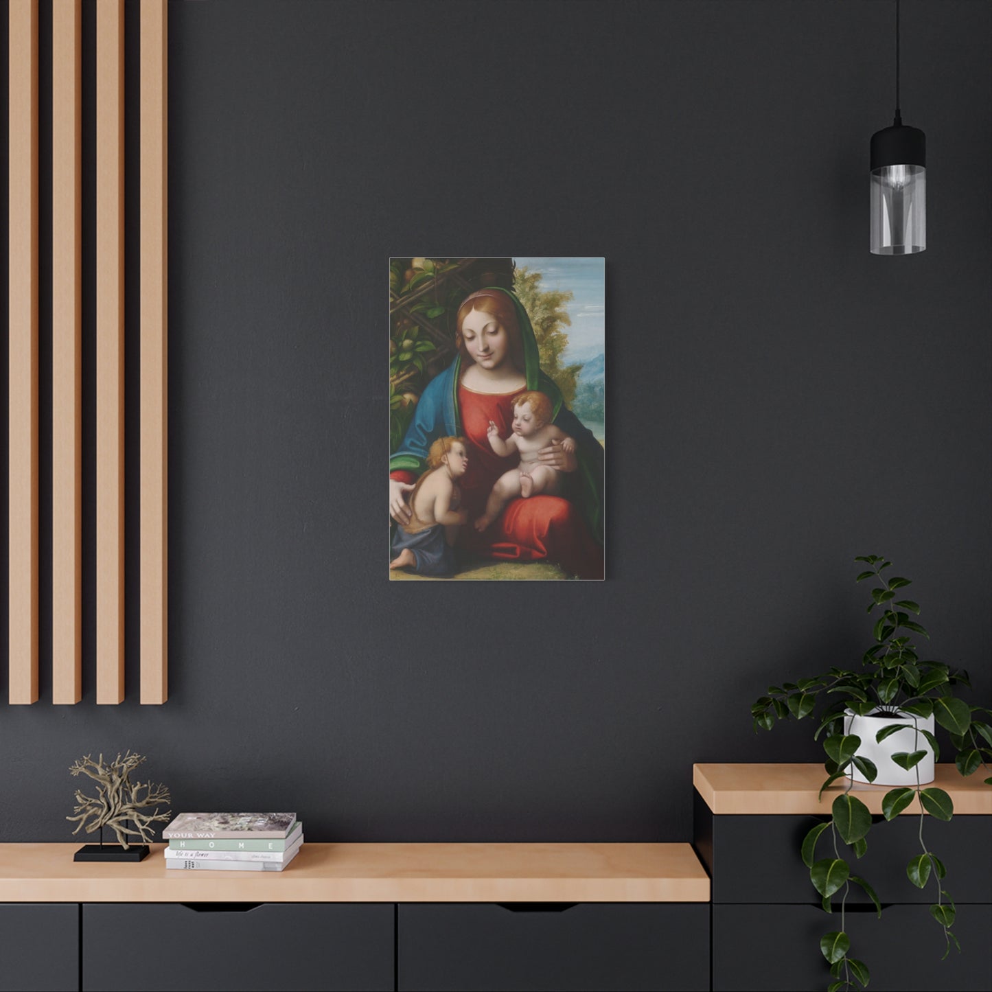 Virgin and Child with the Young Saint John the Baptist (c. 1515) by Correggio Canvas