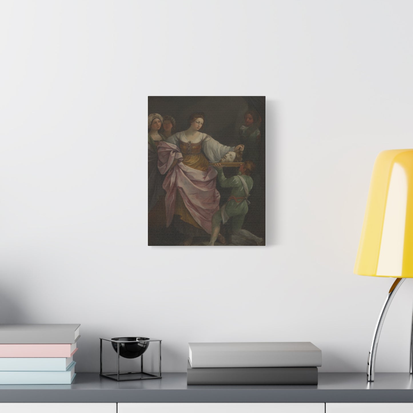 Classical Portrait Canvas Print — Romantic 17th-Century Figure Painting on Matte Stretched Canvas