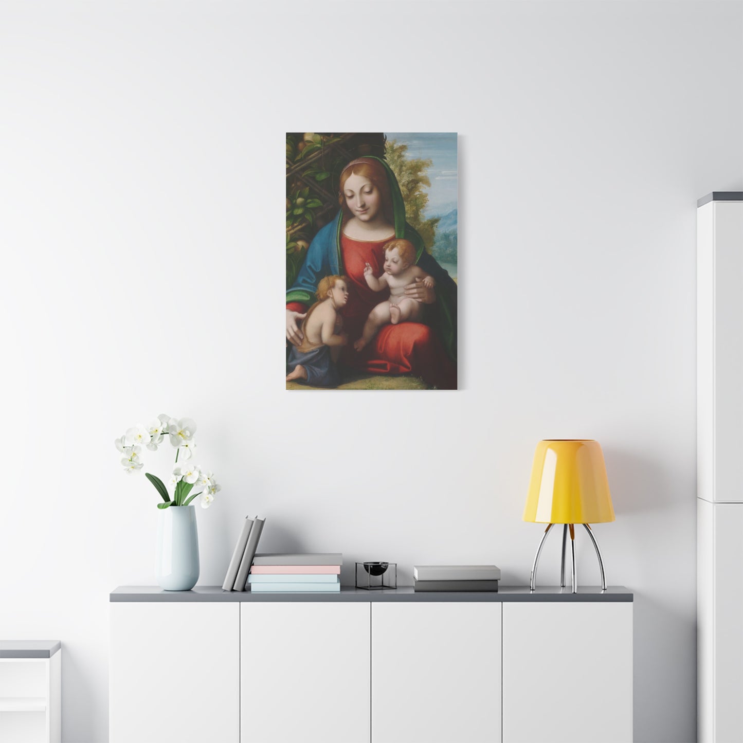 Virgin and Child with the Young Saint John the Baptist (c. 1515) by Correggio Canvas