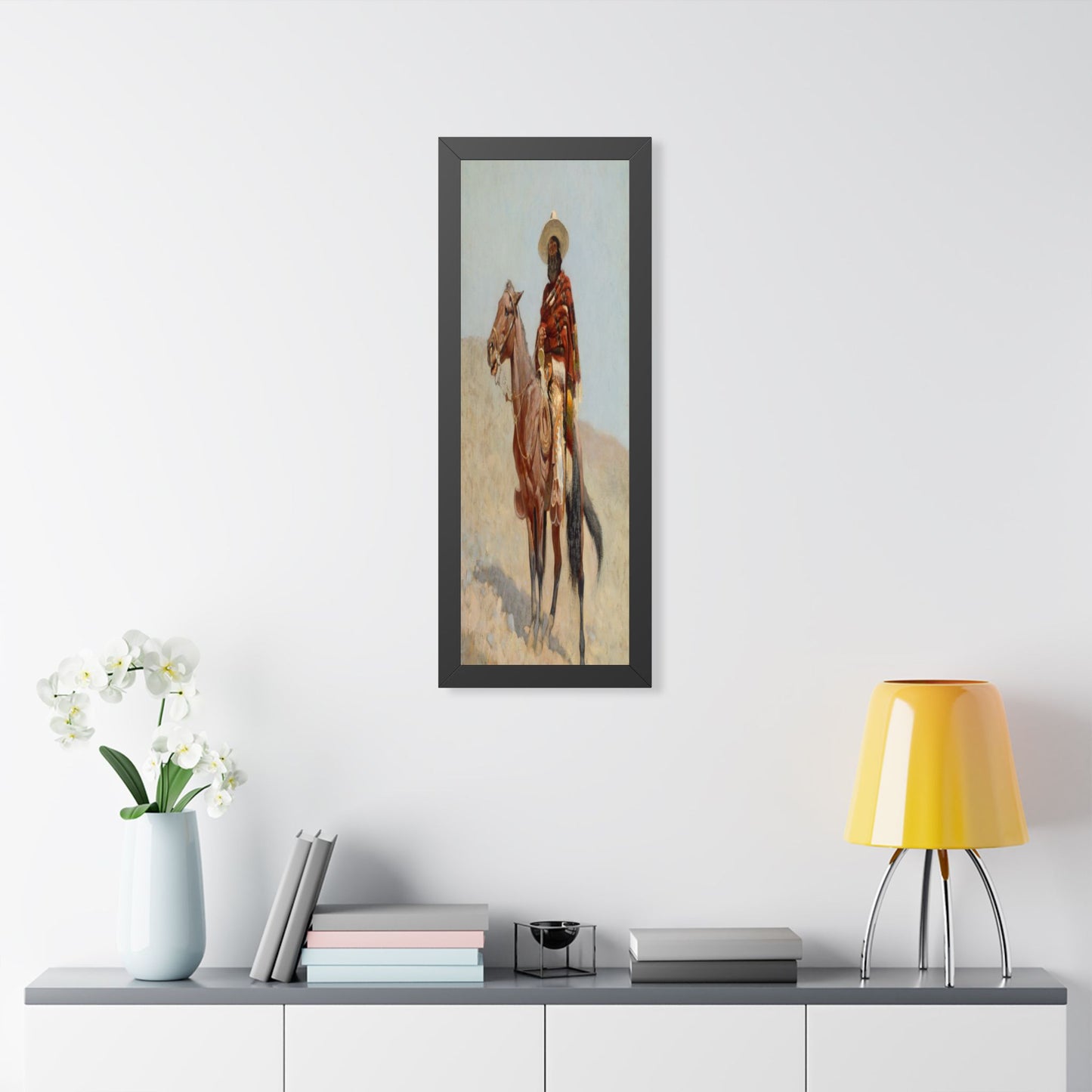 Framed Poster of A Mexican Vaquero (1890) by Frederic Remington