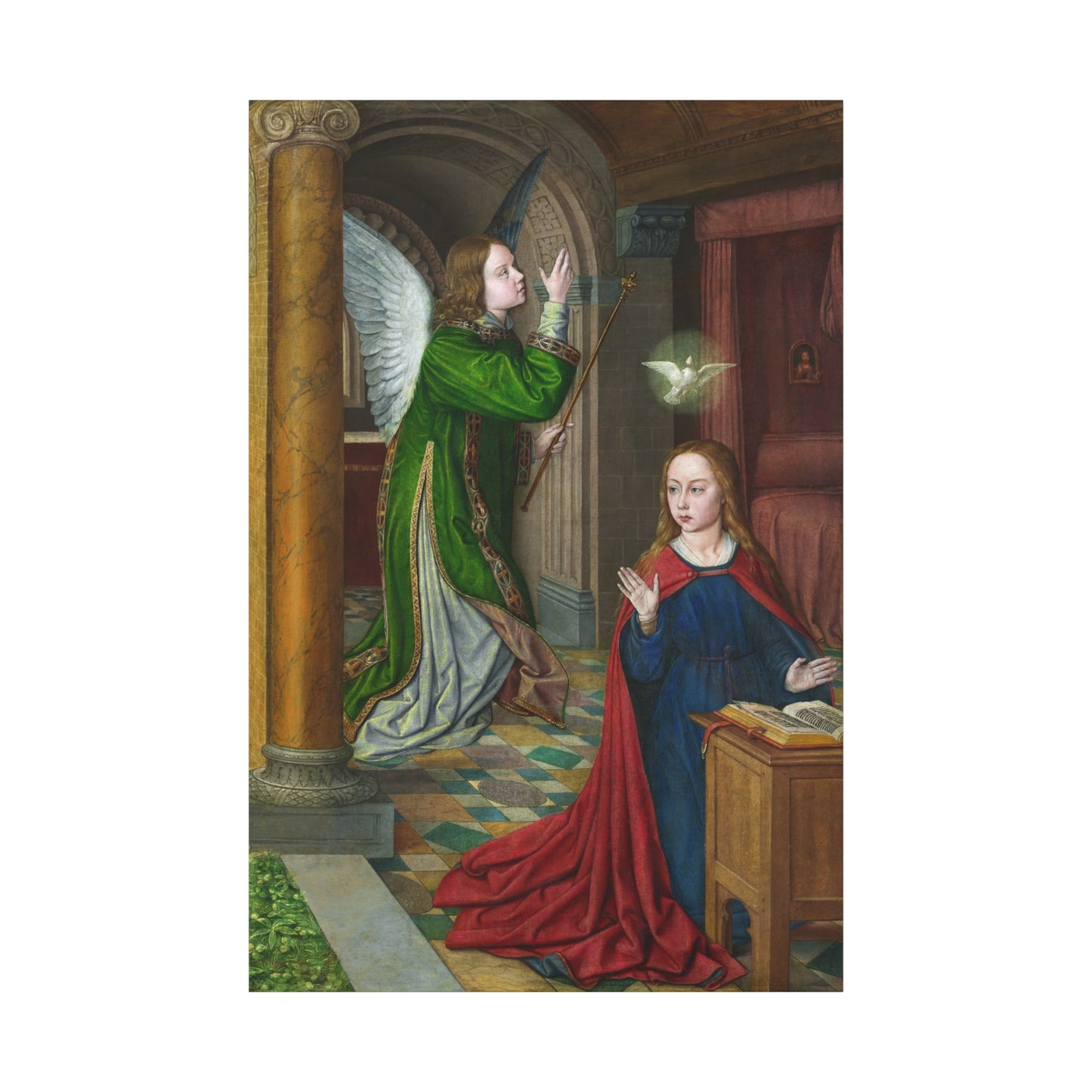 The Annunciation (1490–95) by Jean Hey Canvas