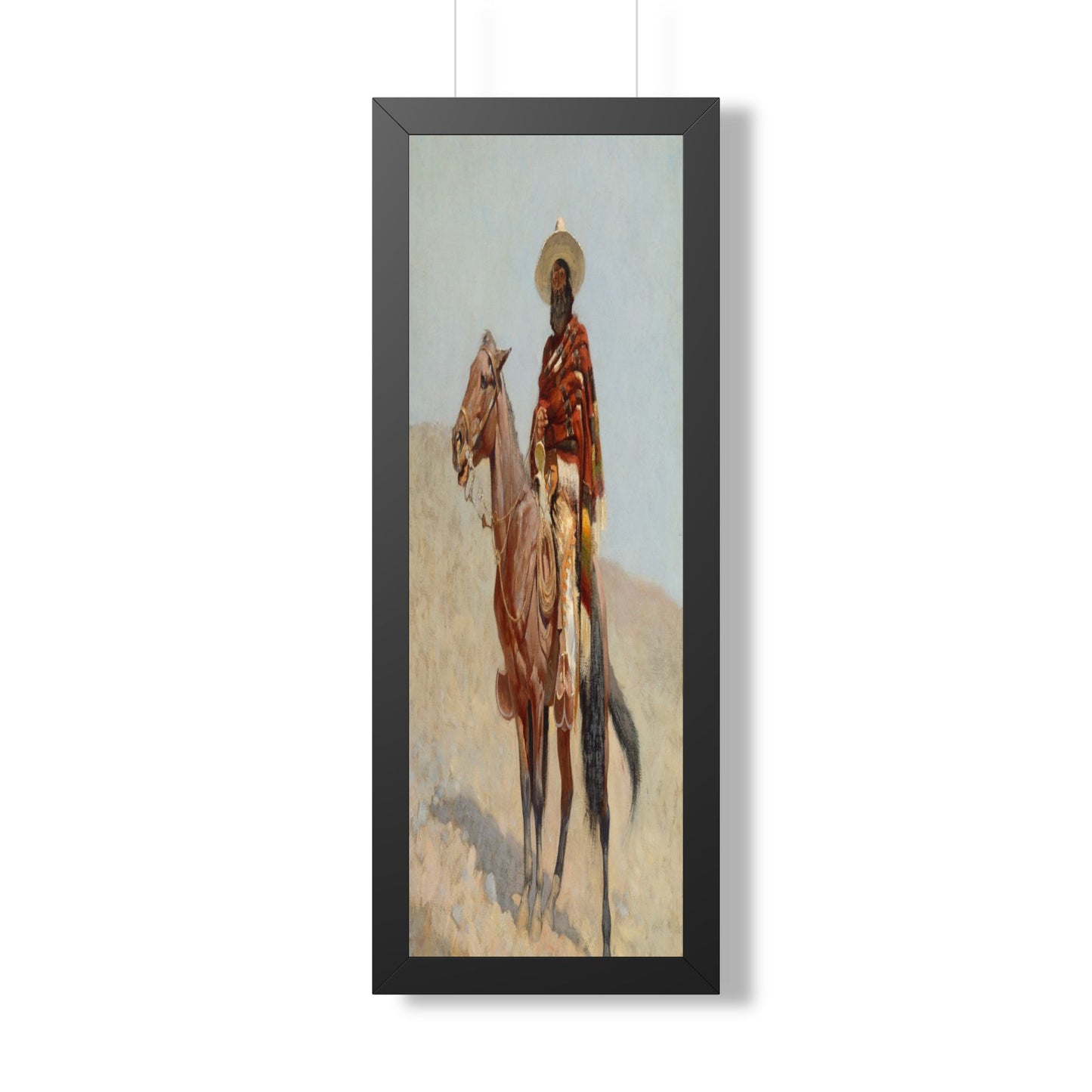 Framed Poster of A Mexican Vaquero (1890) by Frederic Remington