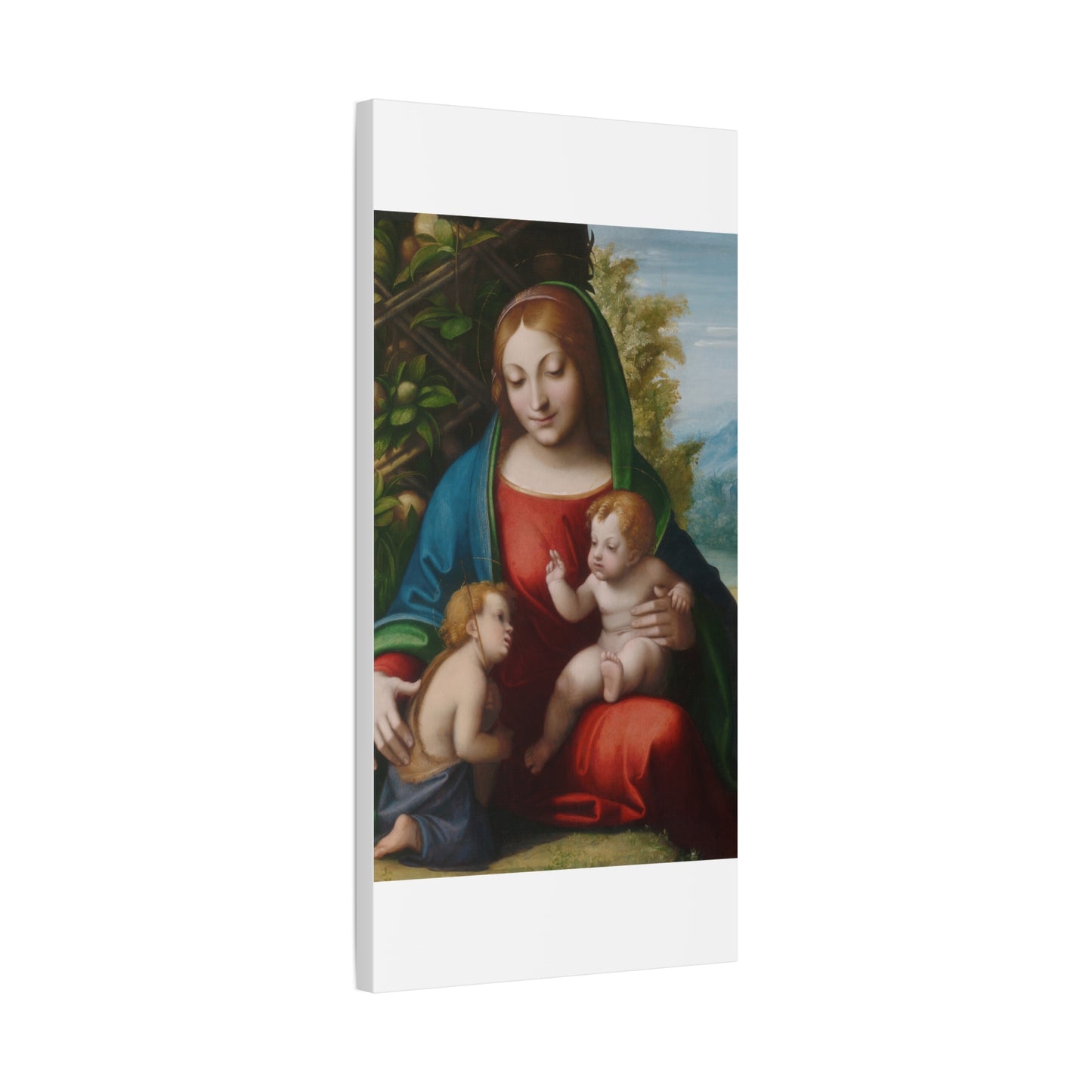 Virgin and Child with the Young Saint John the Baptist (c. 1515) by Correggio Canvas