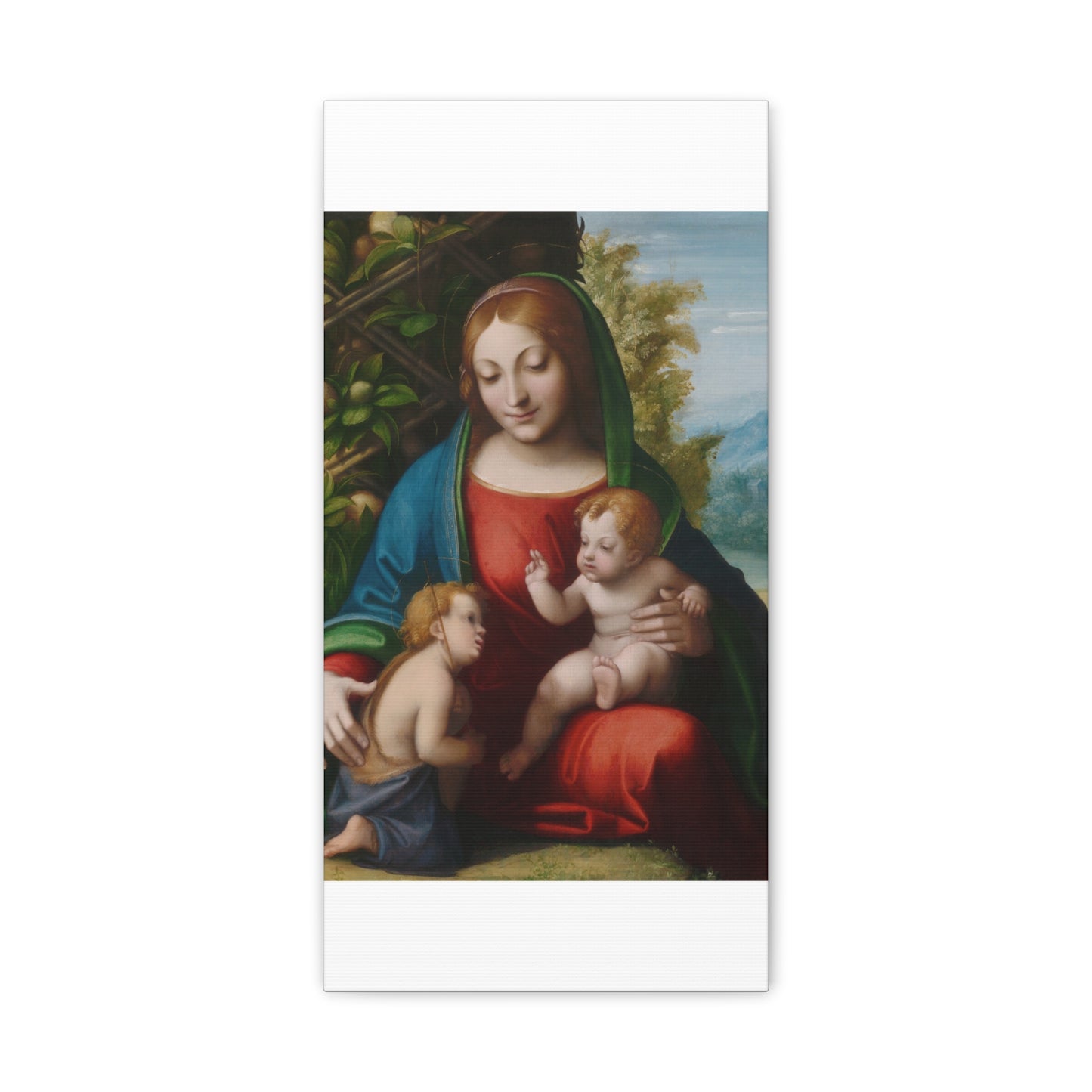 Virgin and Child with the Young Saint John the Baptist (c. 1515) by Correggio Canvas