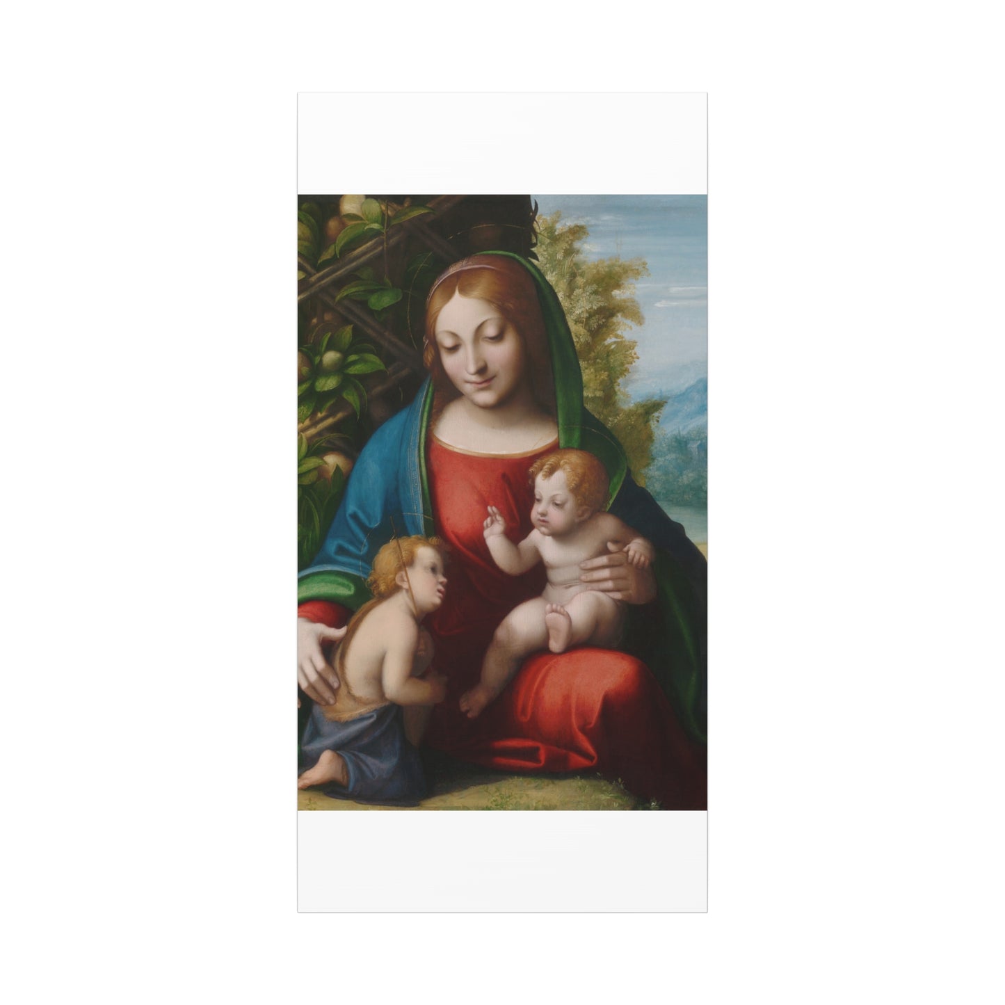 Virgin and Child with the Young Saint John the Baptist (c. 1515) by Correggio Canvas