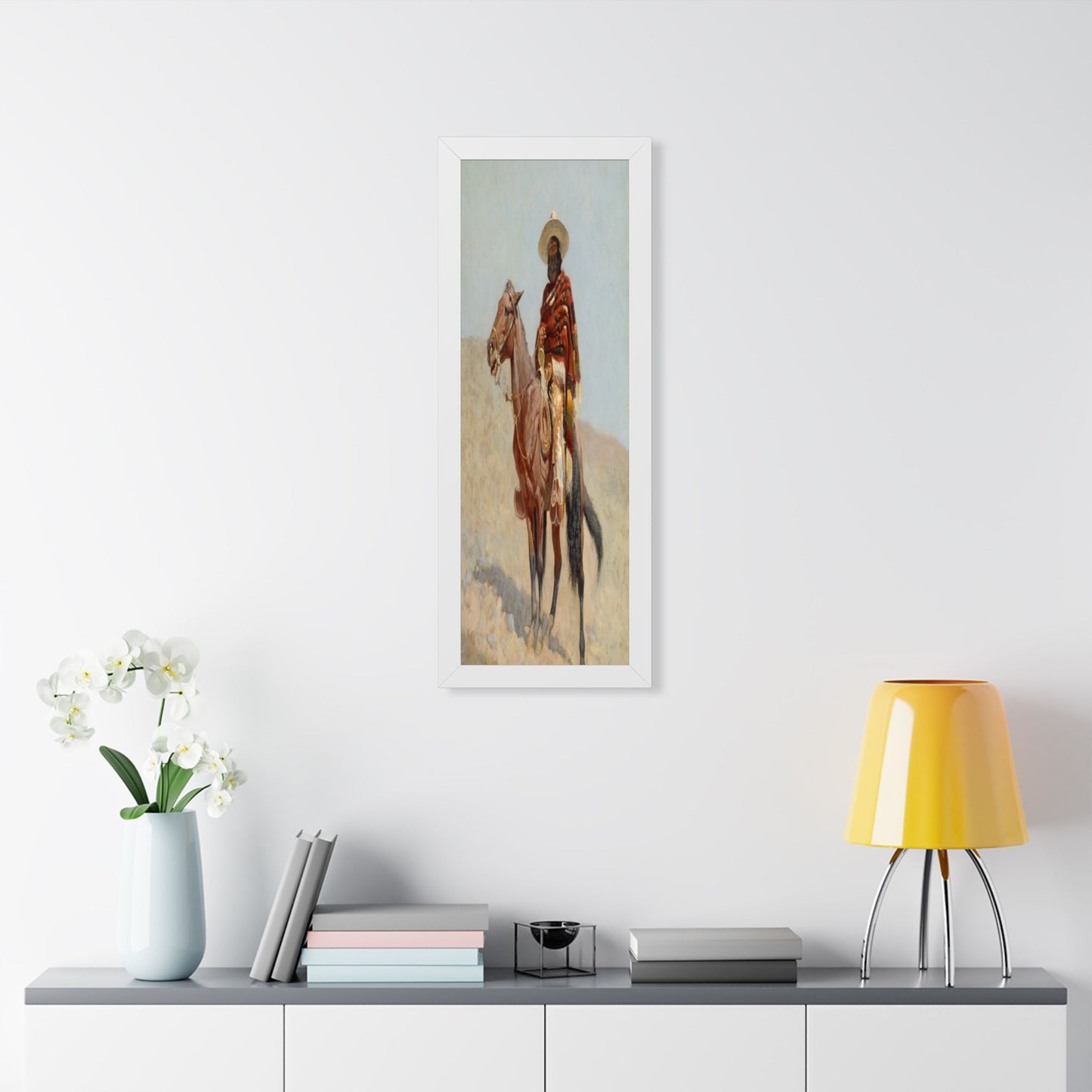 Framed Poster of A Mexican Vaquero (1890) by Frederic Remington