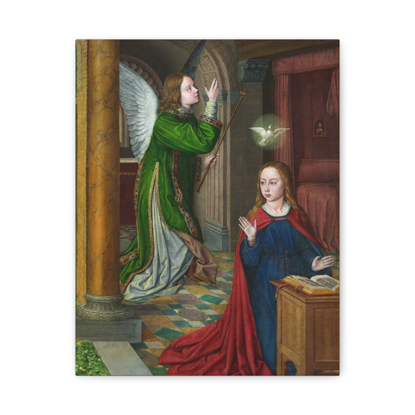 The Annunciation (1490–95) by Jean Hey Canvas