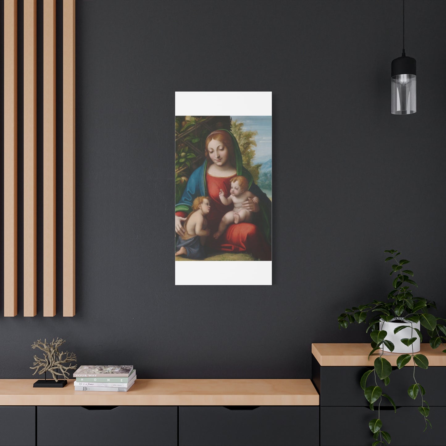 Virgin and Child with the Young Saint John the Baptist (c. 1515) by Correggio Canvas