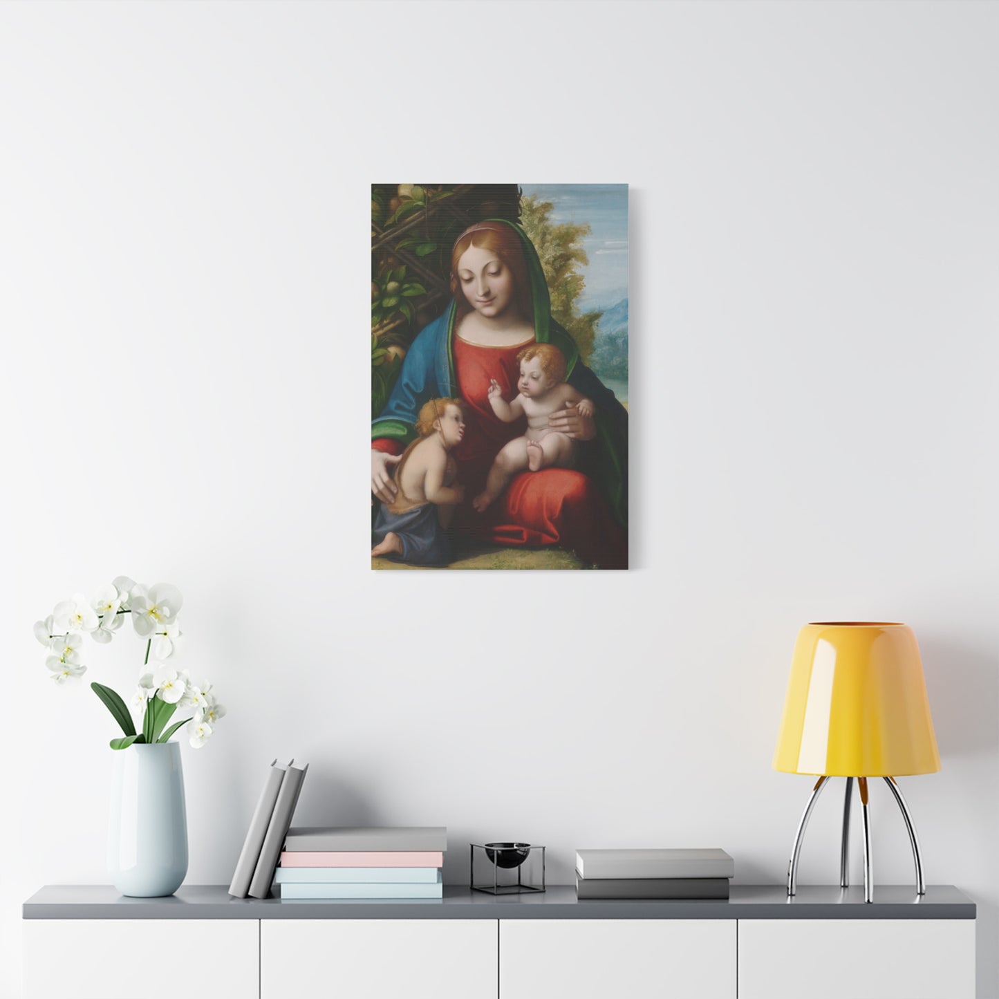 Virgin and Child with the Young Saint John the Baptist (c. 1515) by Correggio Canvas