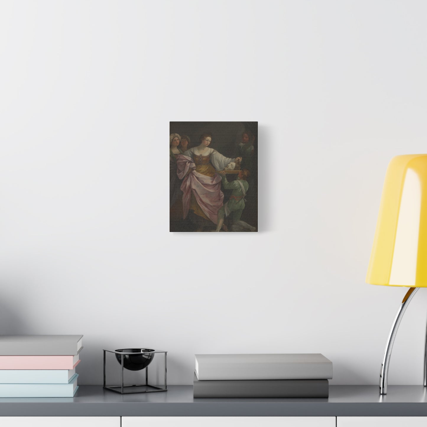 Classical Portrait Canvas Print — Romantic 17th-Century Figure Painting on Matte Stretched Canvas