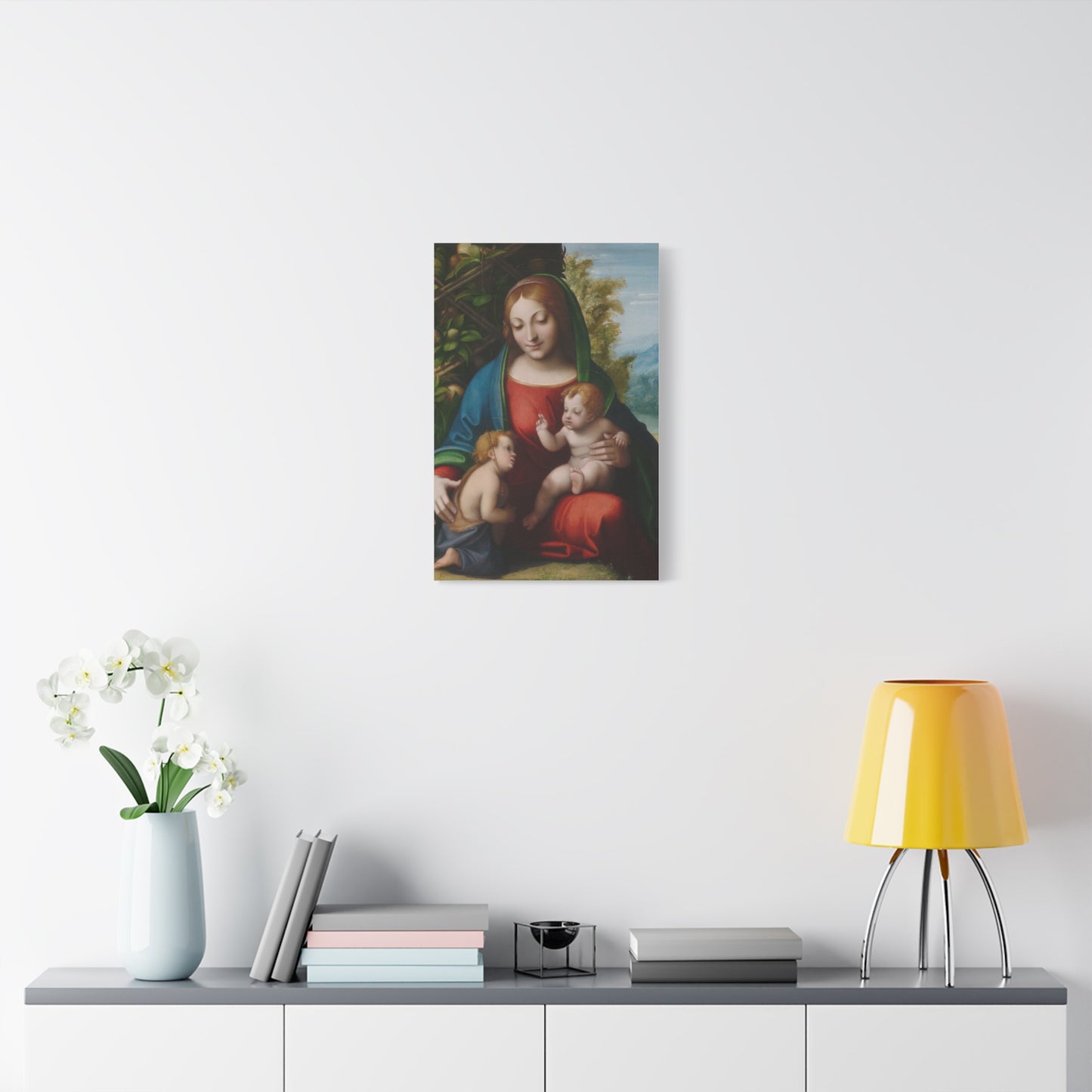 Virgin and Child with the Young Saint John the Baptist (c. 1515) by Correggio Canvas