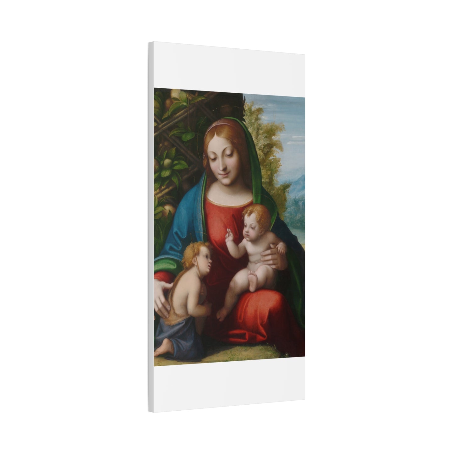 Virgin and Child with the Young Saint John the Baptist (c. 1515) by Correggio Canvas