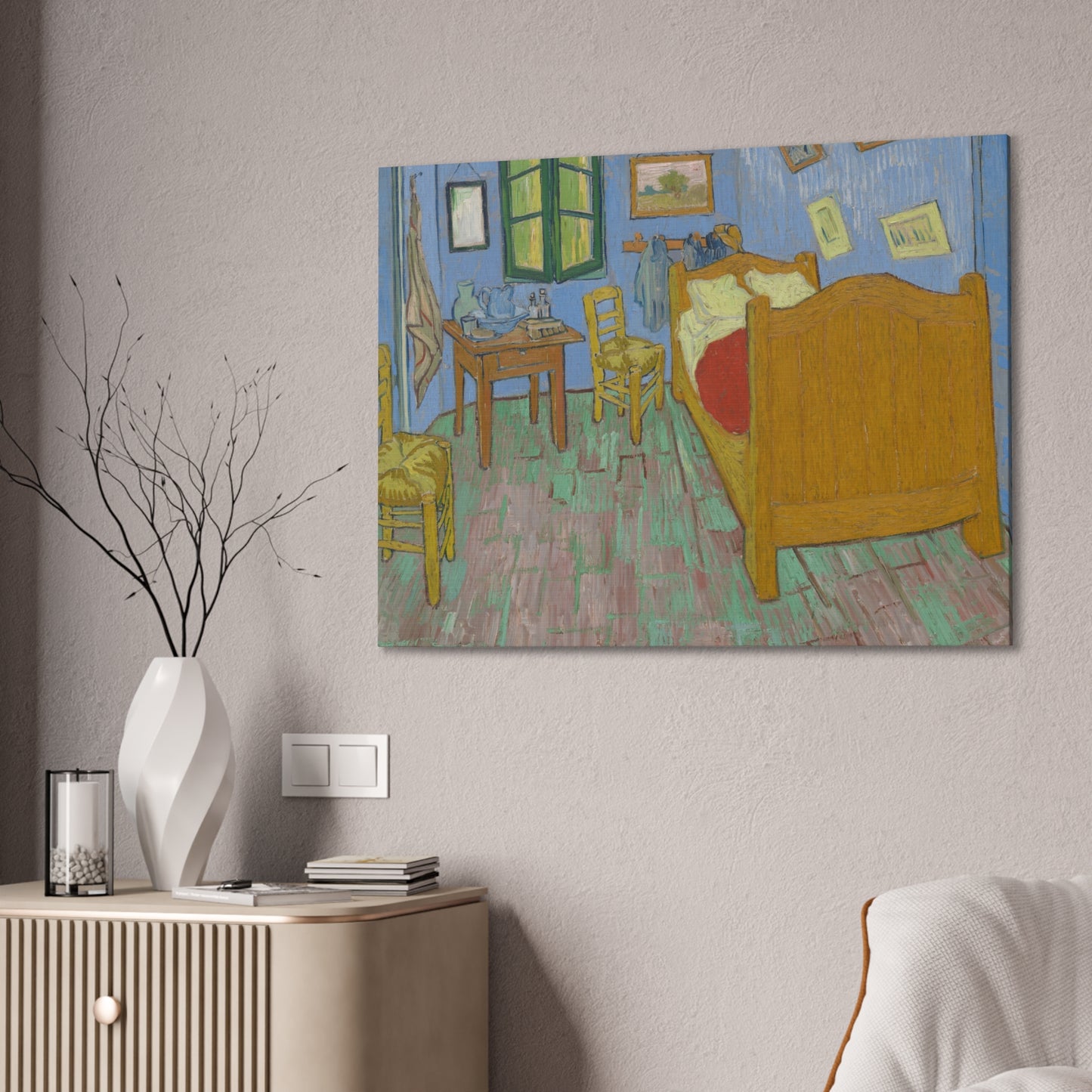 The Bedroom (1889) by Vincent Van Gogh Canvas