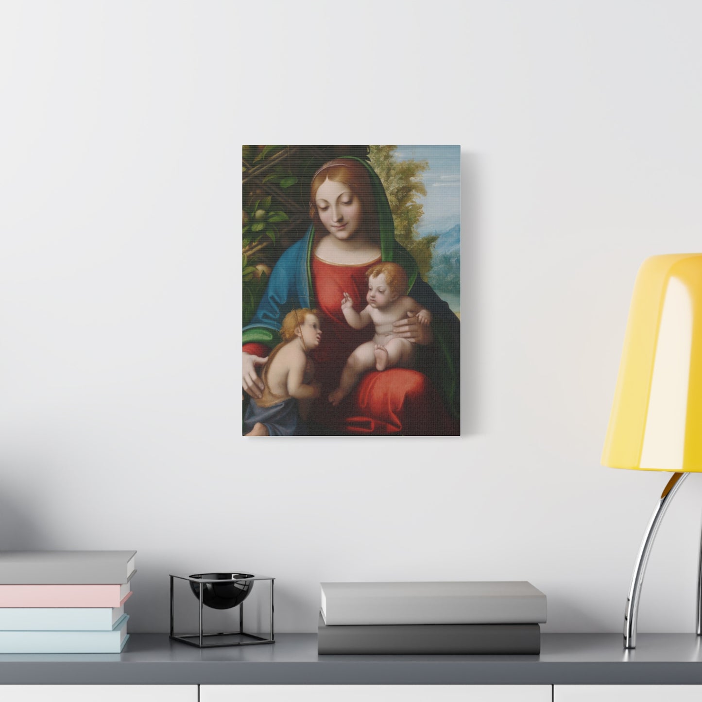 Virgin and Child with the Young Saint John the Baptist (c. 1515) by Correggio Canvas