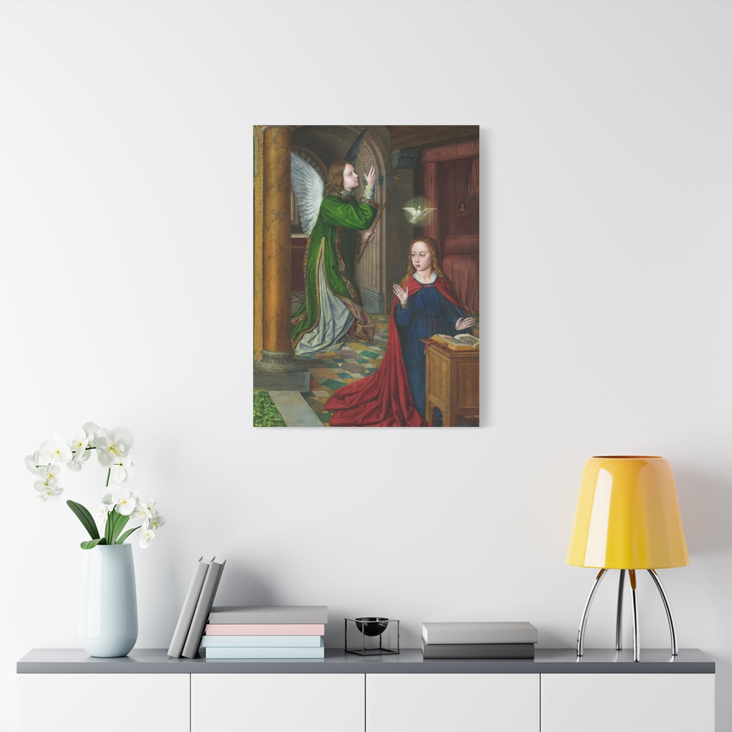 The Annunciation (1490–95) by Jean Hey Canvas