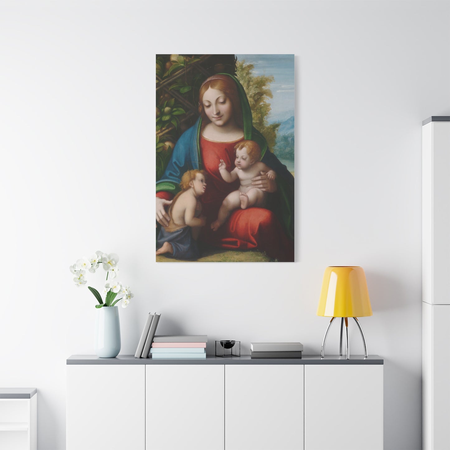 Virgin and Child with the Young Saint John the Baptist (c. 1515) by Correggio Canvas