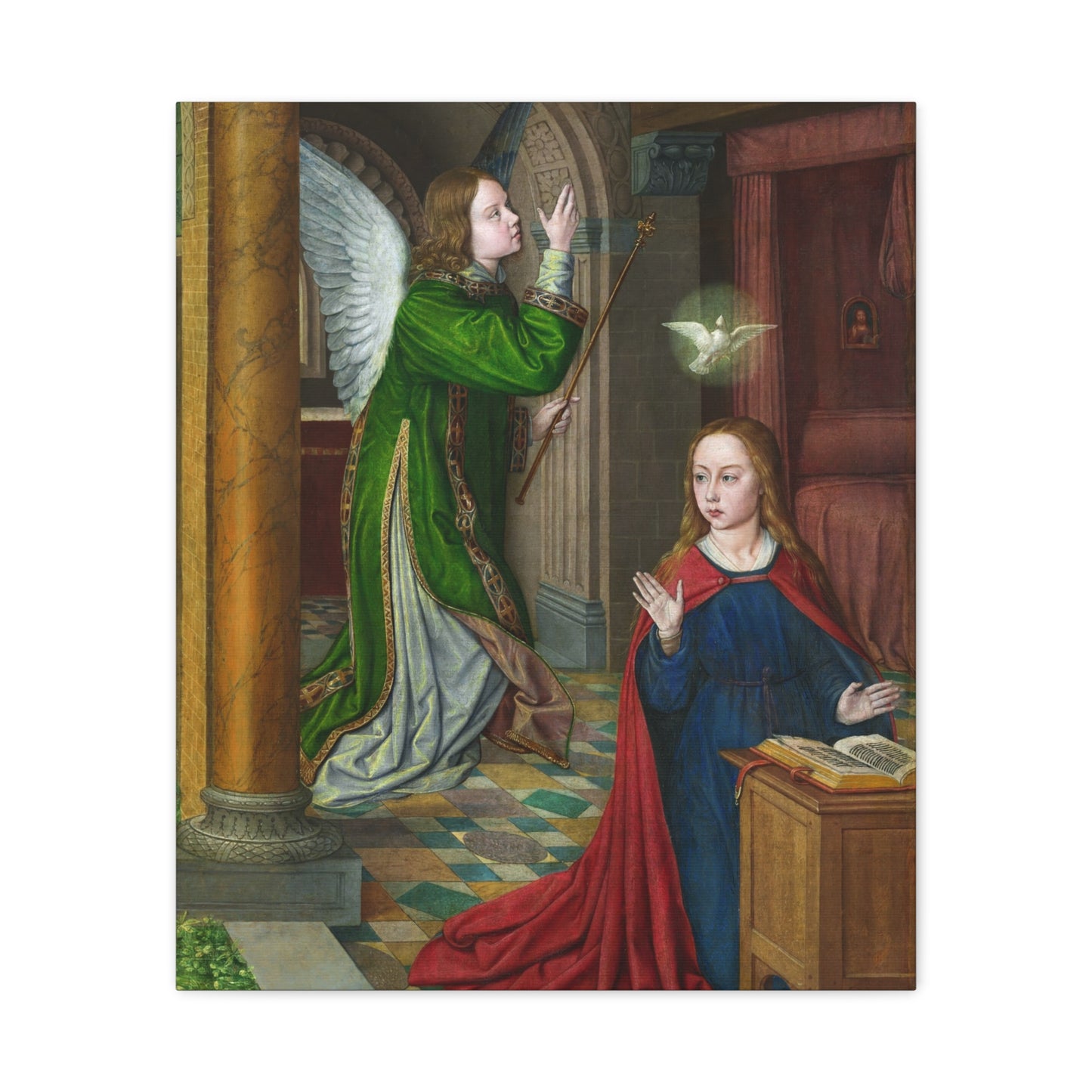 The Annunciation (1490–95) by Jean Hey Canvas