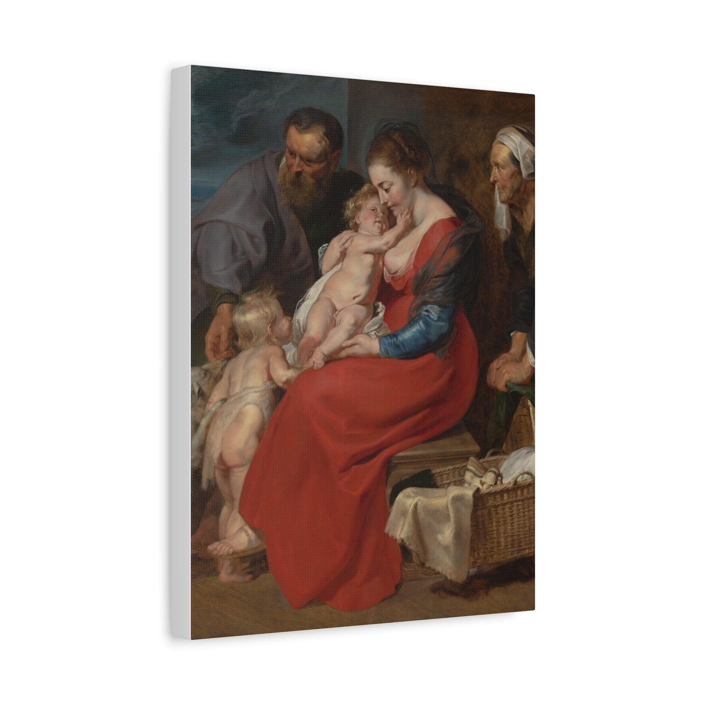 The Holy Family with Saints Elizabeth and John the Baptist (c. 1615) by Peter Paul Rubens Canvas