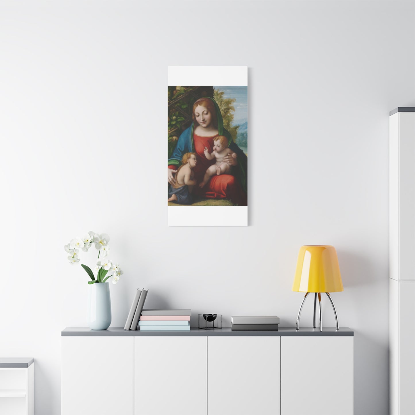 Virgin and Child with the Young Saint John the Baptist (c. 1515) by Correggio Canvas