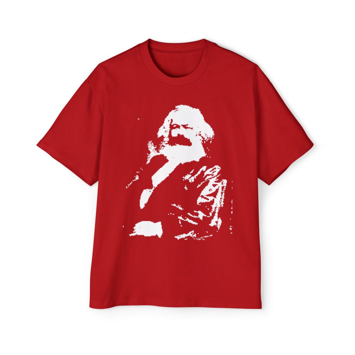 Men's Oversized Tee — Classic Plain White Heavyweight T-Shirt