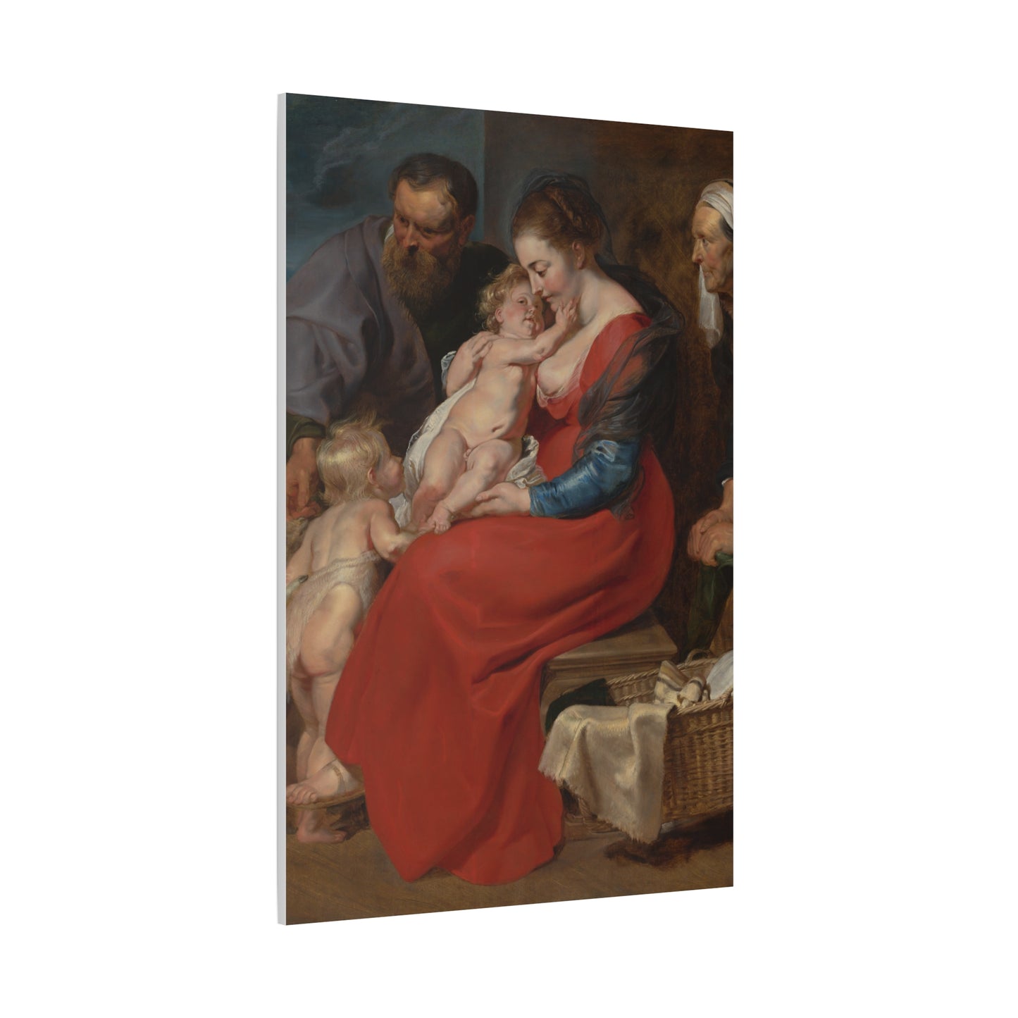 The Holy Family with Saints Elizabeth and John the Baptist (c. 1615) by Peter Paul Rubens Canvas