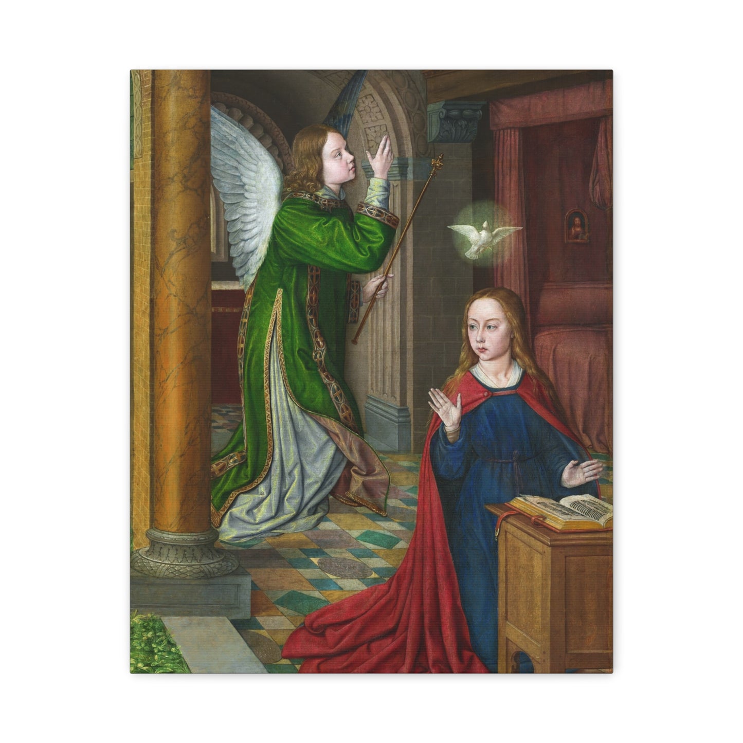 The Annunciation (1490–95) by Jean Hey Canvas