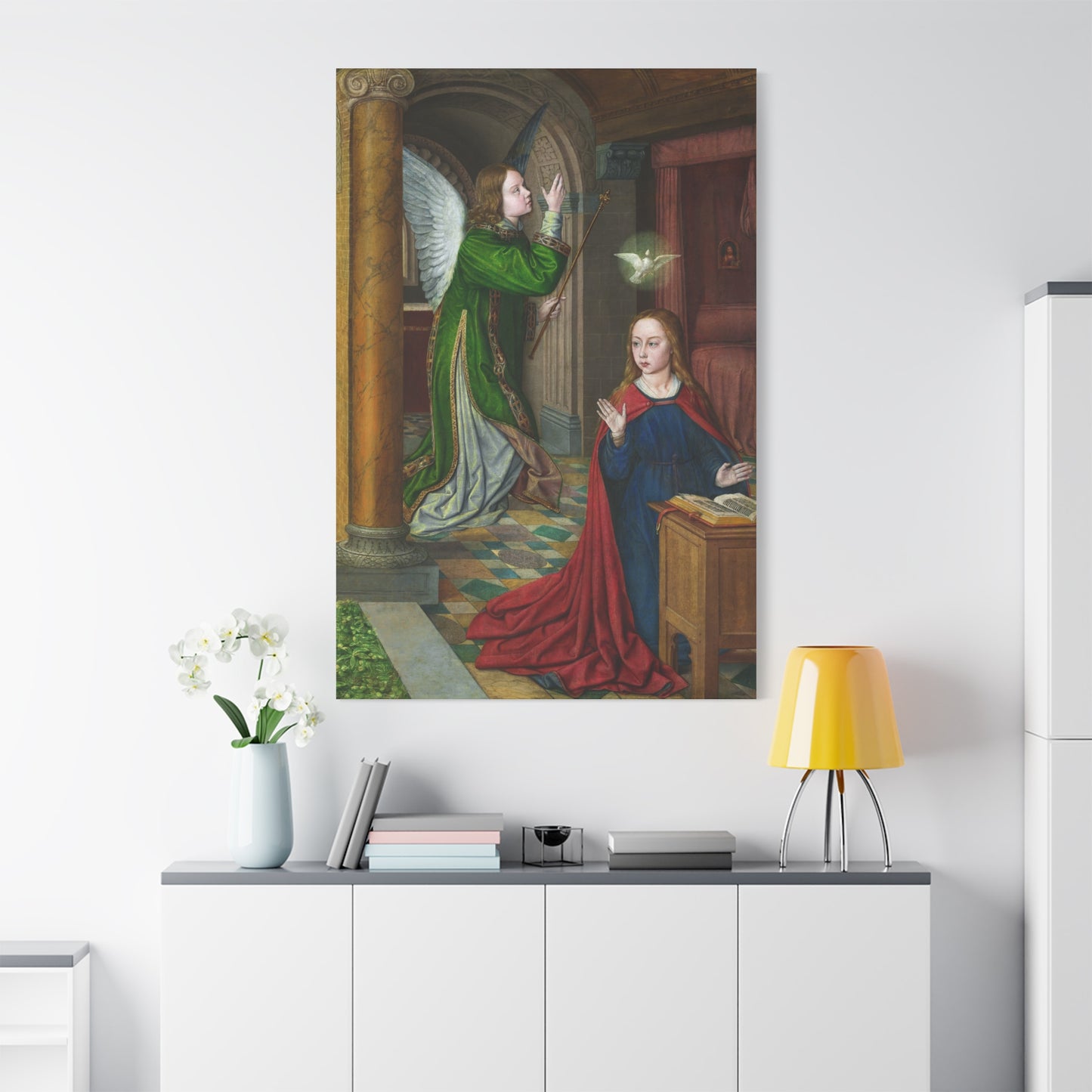 The Annunciation (1490–95) by Jean Hey Canvas