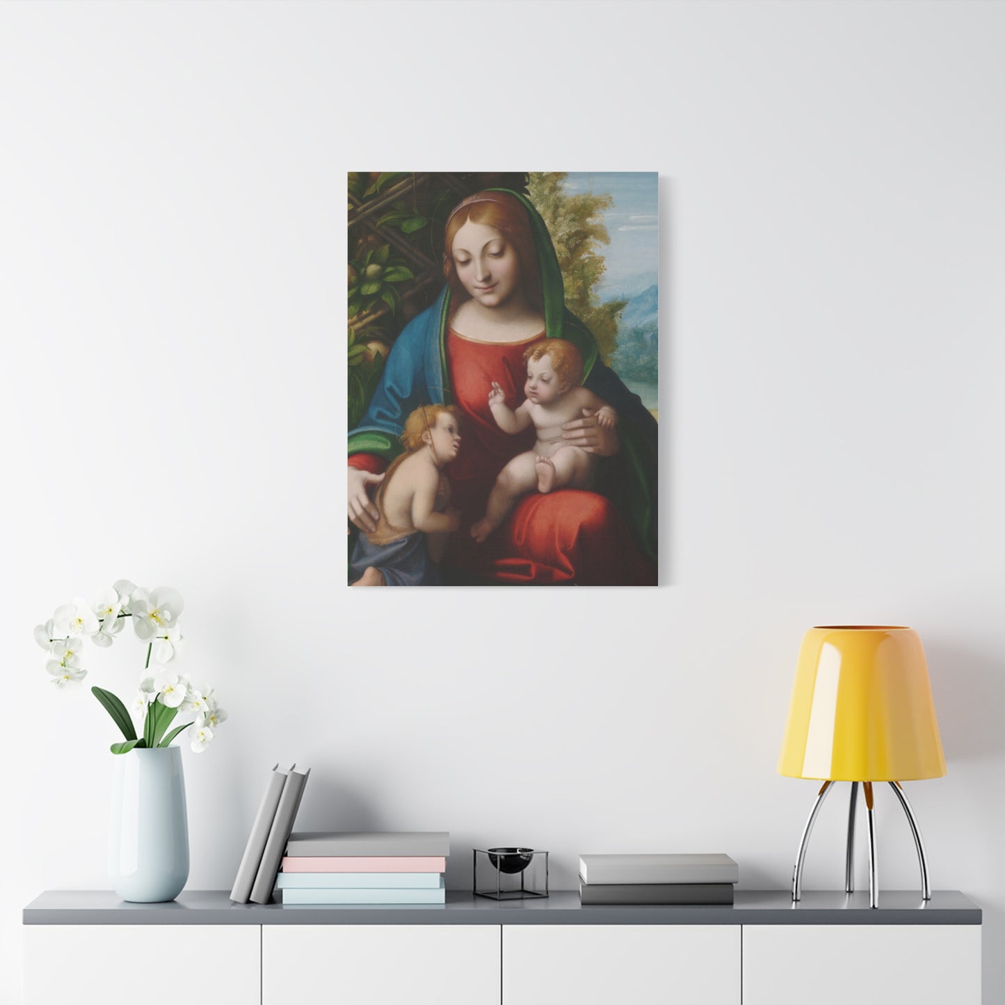 Virgin and Child with the Young Saint John the Baptist (c. 1515) by Correggio Canvas
