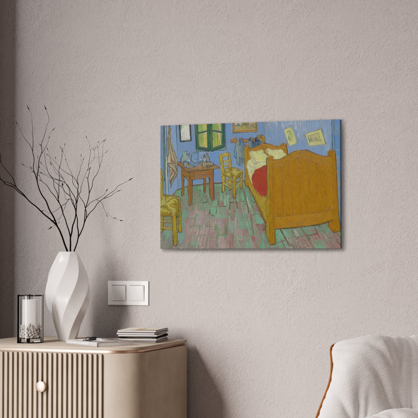 The Bedroom (1889) by Vincent Van Gogh Canvas