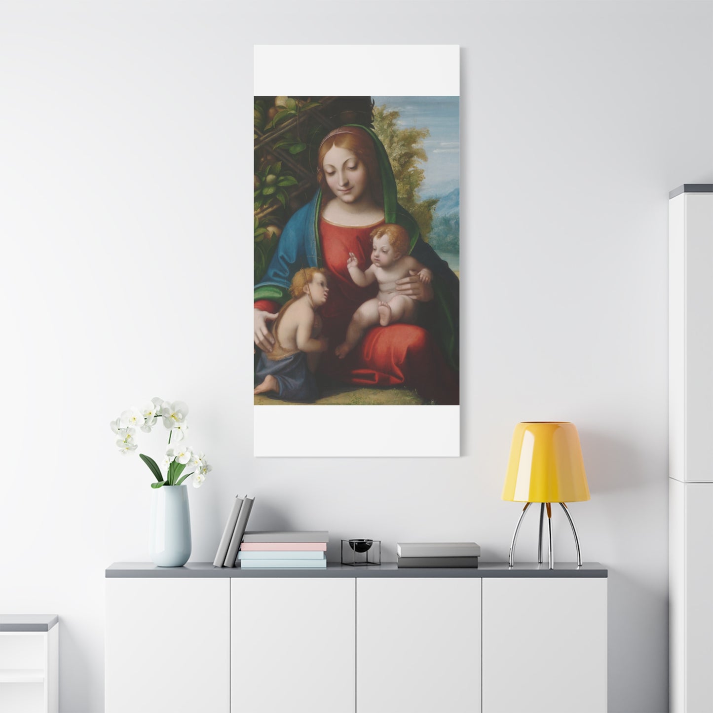 Virgin and Child with the Young Saint John the Baptist (c. 1515) by Correggio Canvas